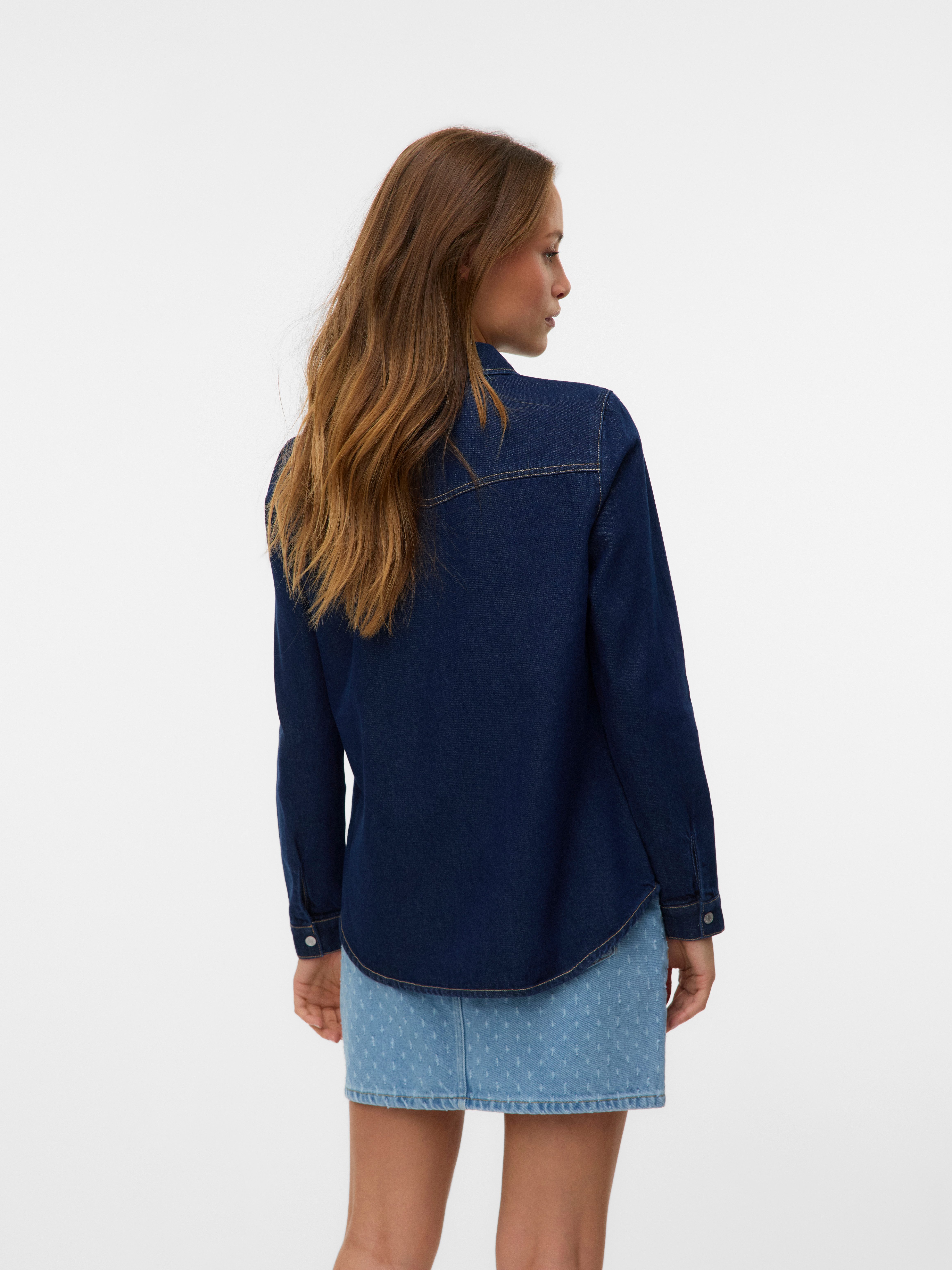 Vero Moda Jeans blouse VMJENNIE LS DENIM SHIRT MIX NOOS