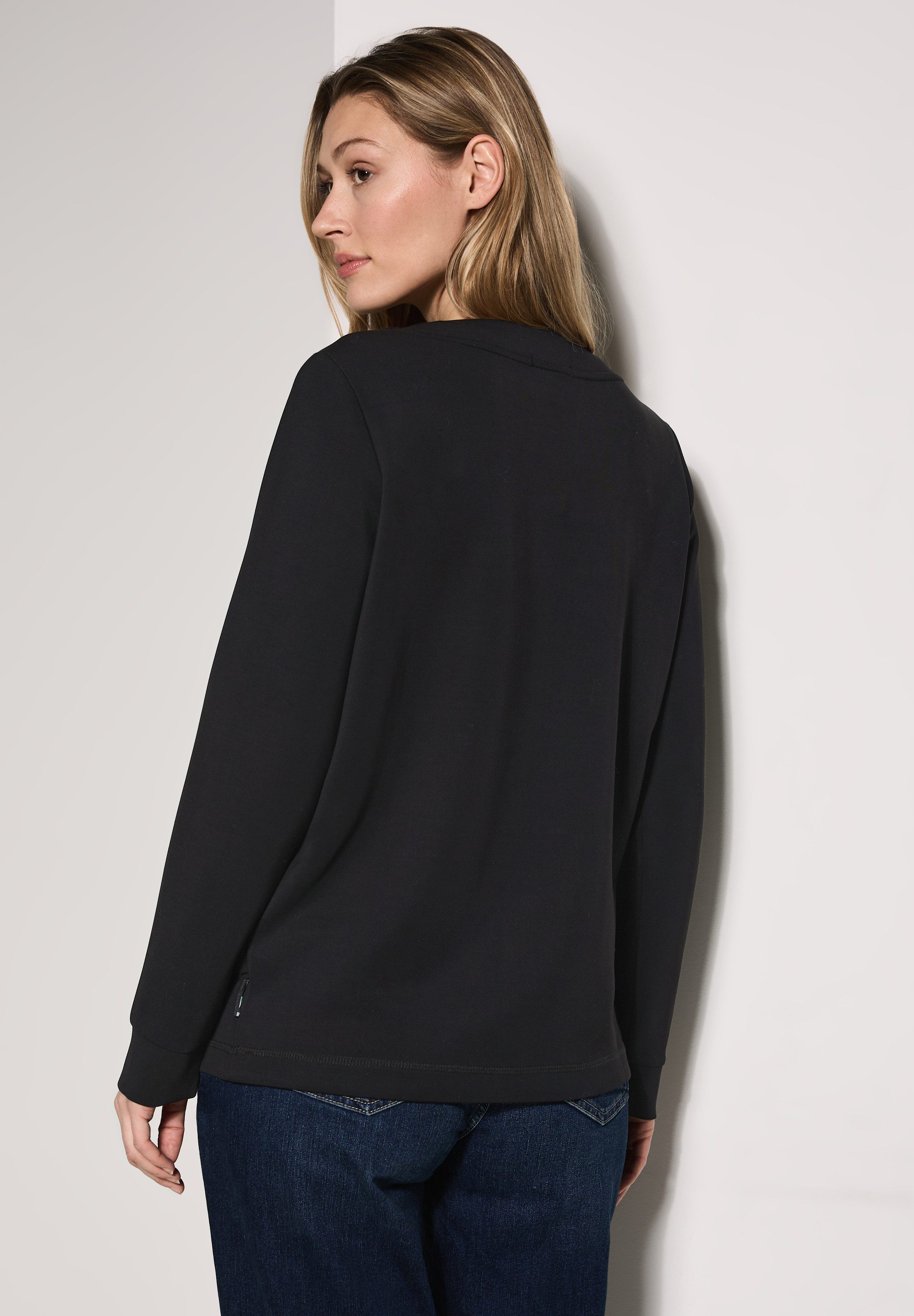 Cecil Sweatshirt met rijgkoord bij de kraag