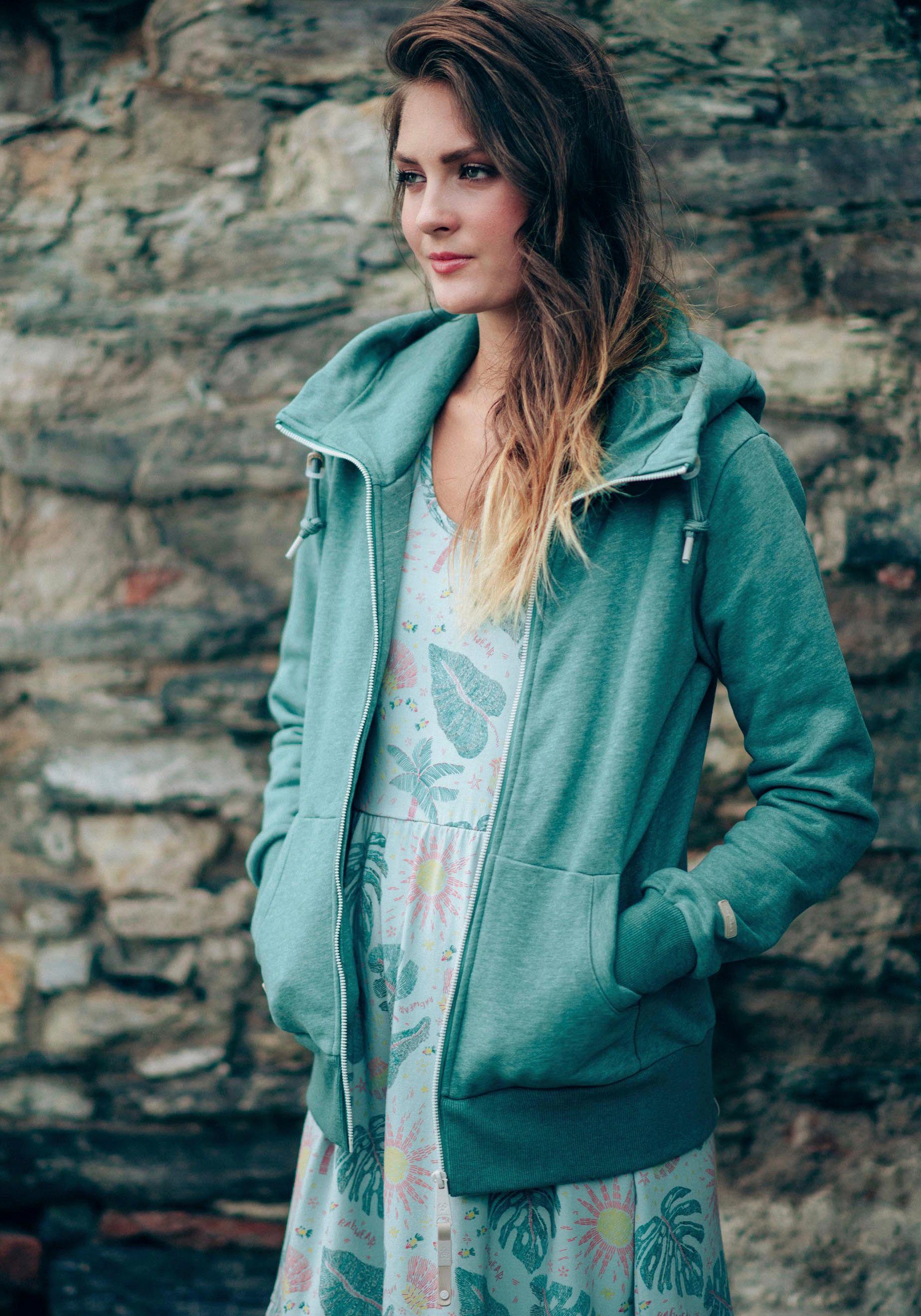 Ragwear Shirtjurk WAYVERLY met bloemen- en zomerse alloverdruk