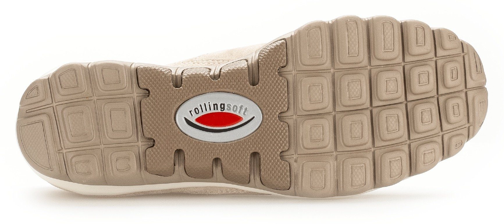 Gabor Rollingsoft Sneakers met sleehak vrijetijdsschoen, lage schoen, veterschoen met optifit verwisselbare inlegzool