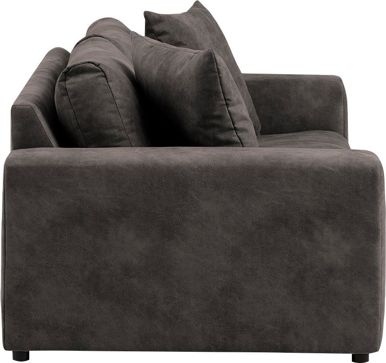andas 3-zitsbank SLEETLAND XXL in fluweel of vintage lederlook