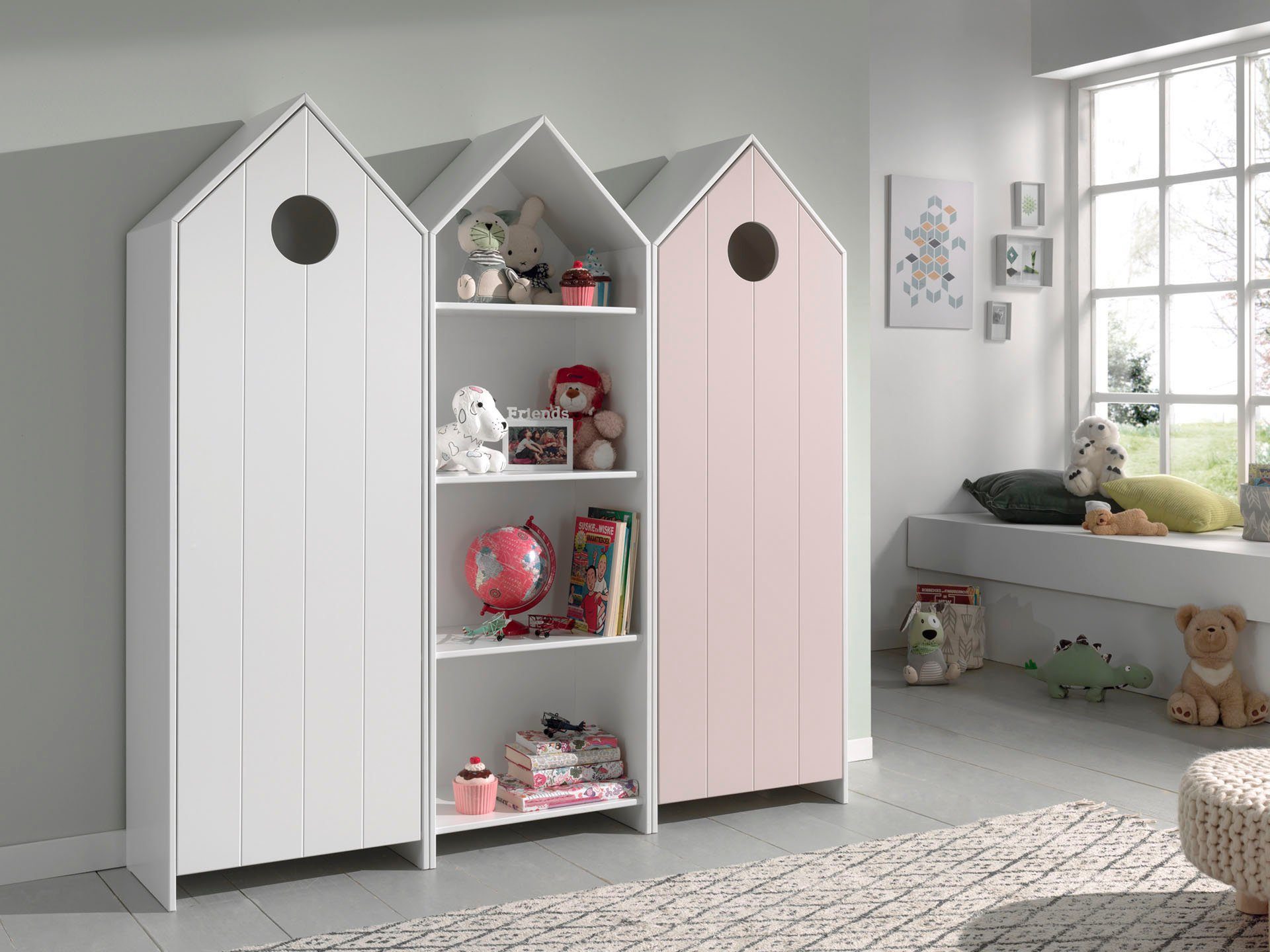Vipack Tienerkamerset Casami (set, 3-delig) complete kinderkamers roze