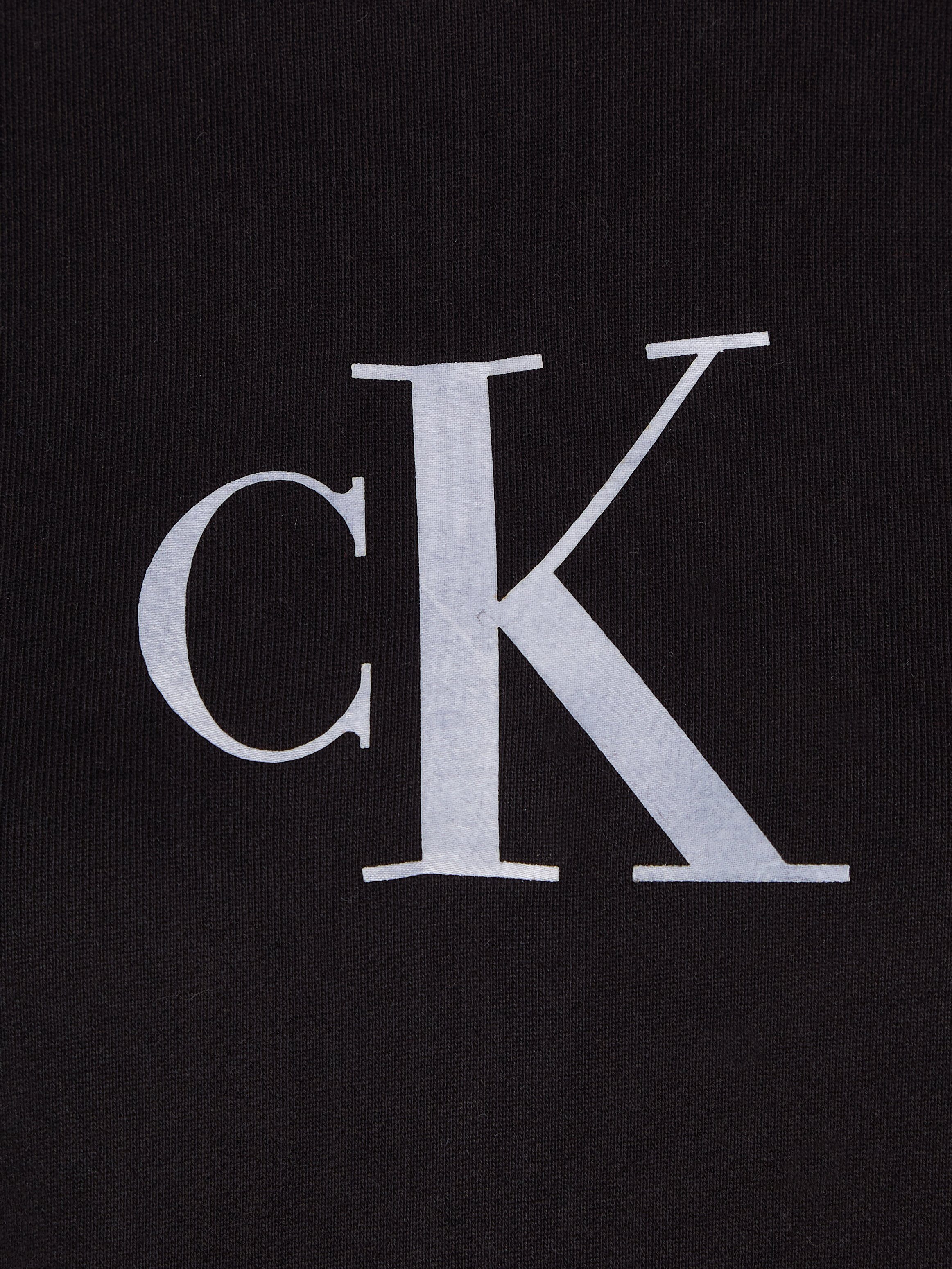 Calvin Klein Hoodie SATIN CK HOODIE met logo merklabel