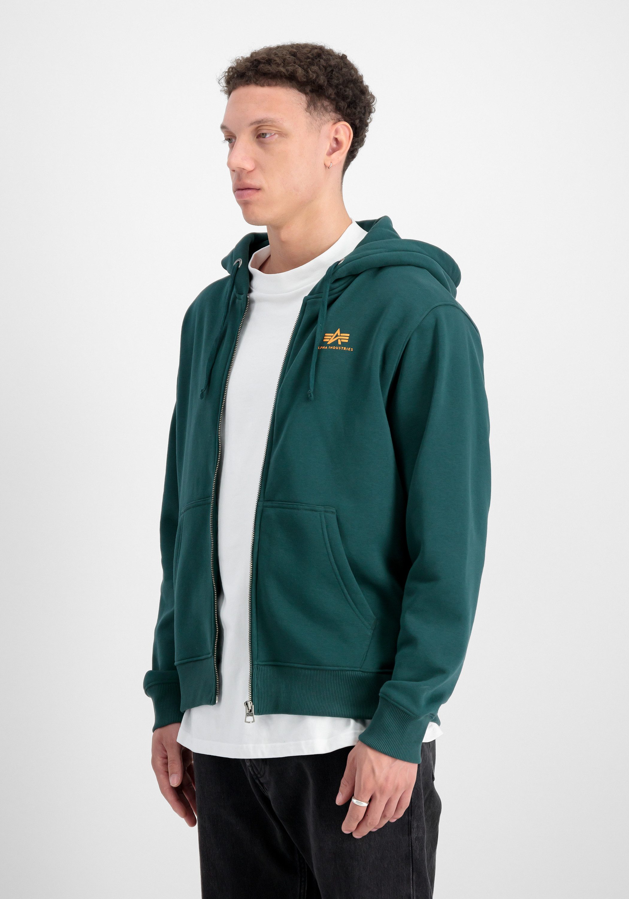 Alpha Industries Hoodie Alpha Industries Men - Hoodies Basic Zip Hoodie Small Logo