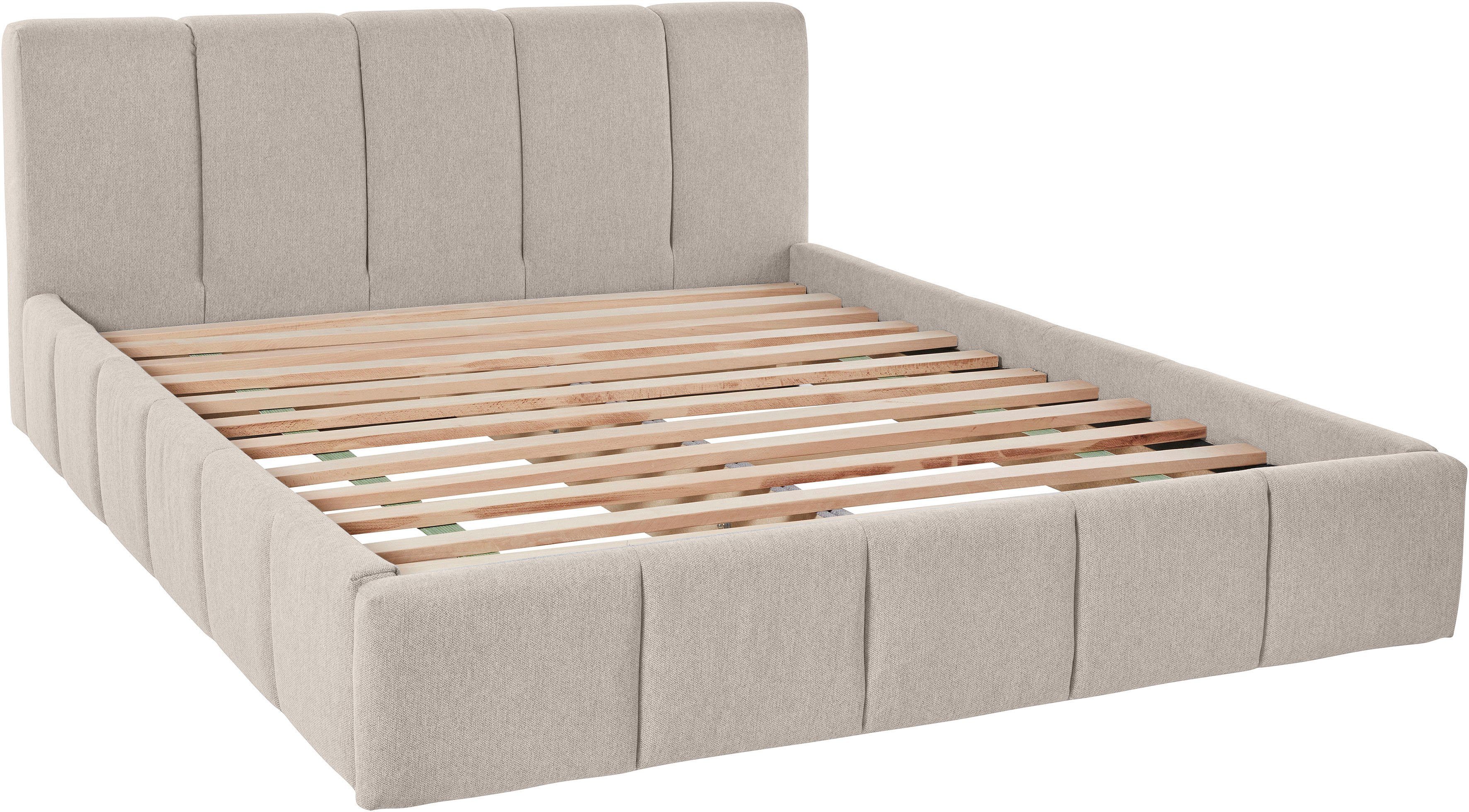 LeGer Home by Lena Gercke Gestoffeerd bed Maileen in 5 breedten en 3 kleuren, incl. rolbodem