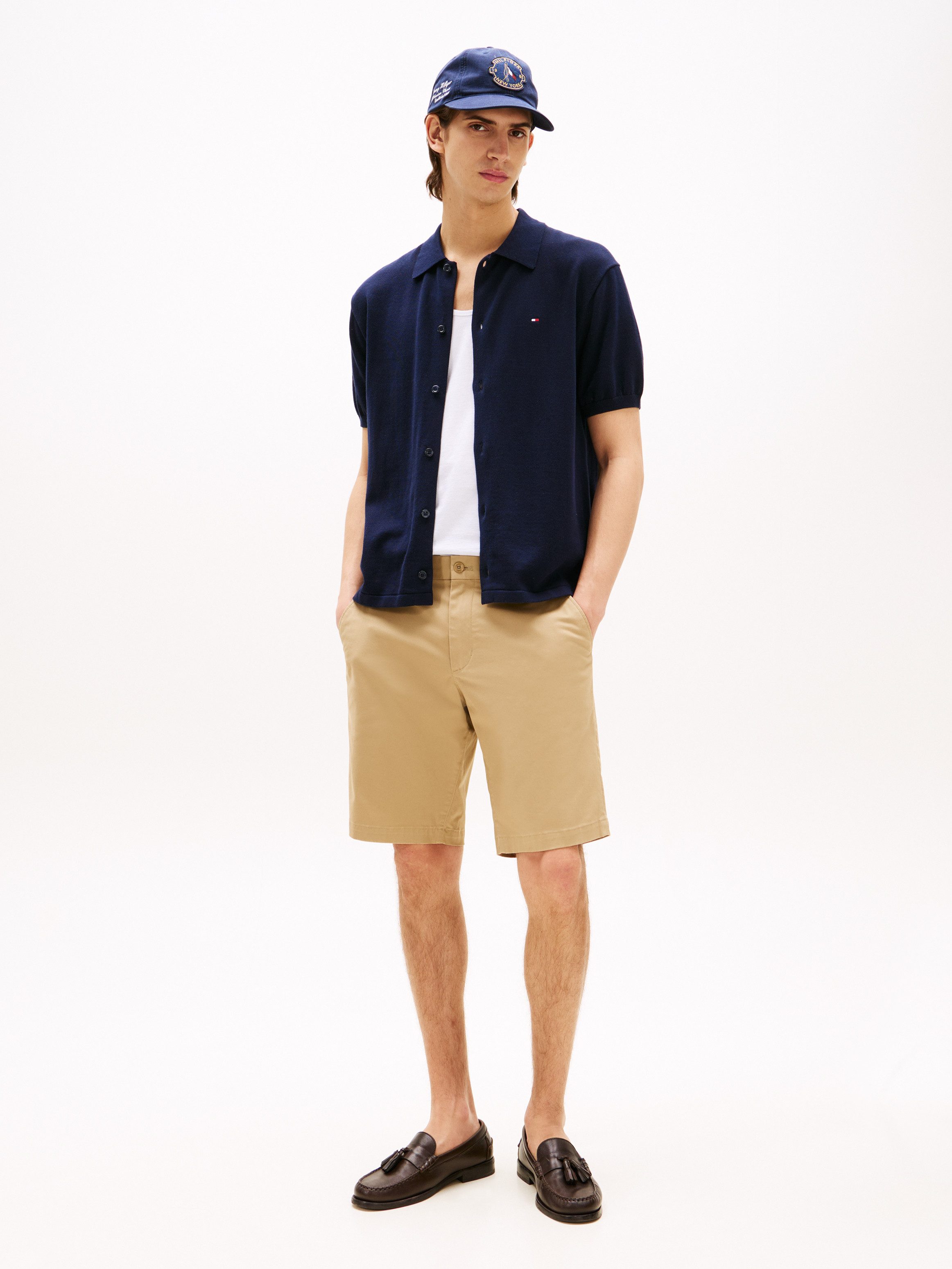 Tommy Hilfiger Overhemd met korte mouwen ESSENTIAL COTTON SS OVER SHIRT
