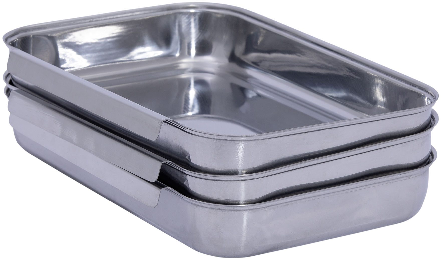 WENKO Paneerschaal Roestvrij staal geschikt voor de vaatwasser (set, 3-delig)