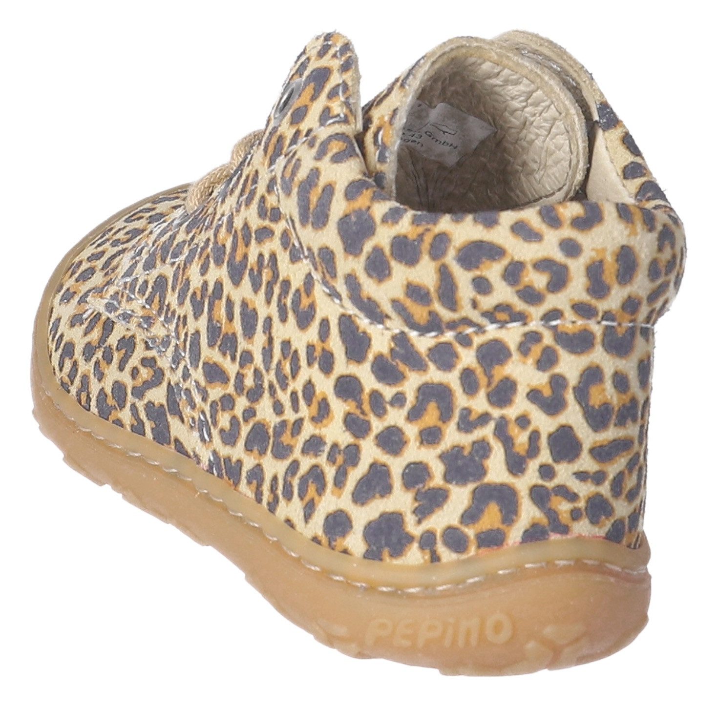 PEPINO by RICOSTA Babyschoentjes DOTS WMS: Mittel , veterschoenen met wms-systeem, leer, print, maat sjabloon om te downloaden