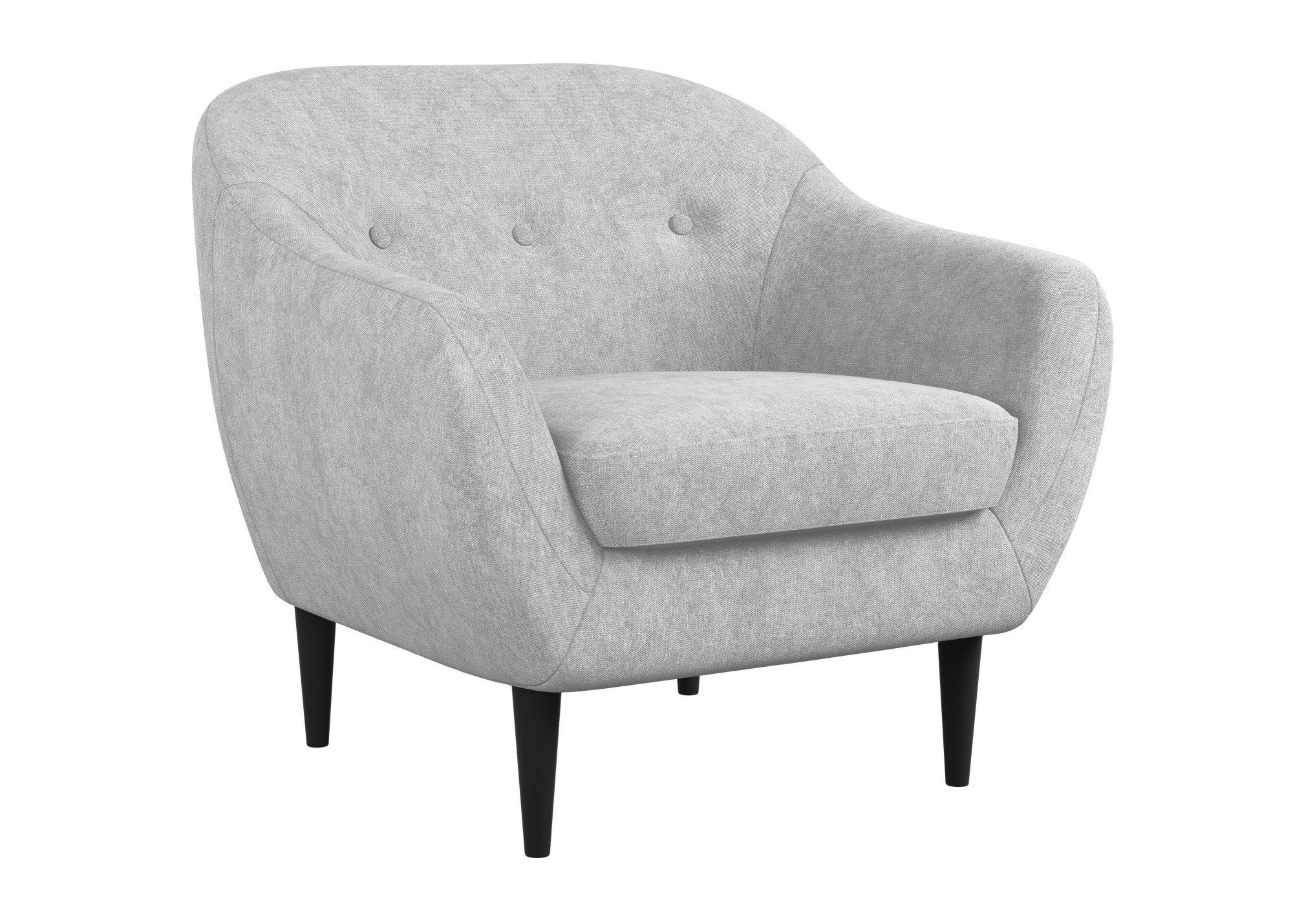 Home affaire Fauteuil Roni Zigzag vering voor een hoog zitcomfort, massief houten poten