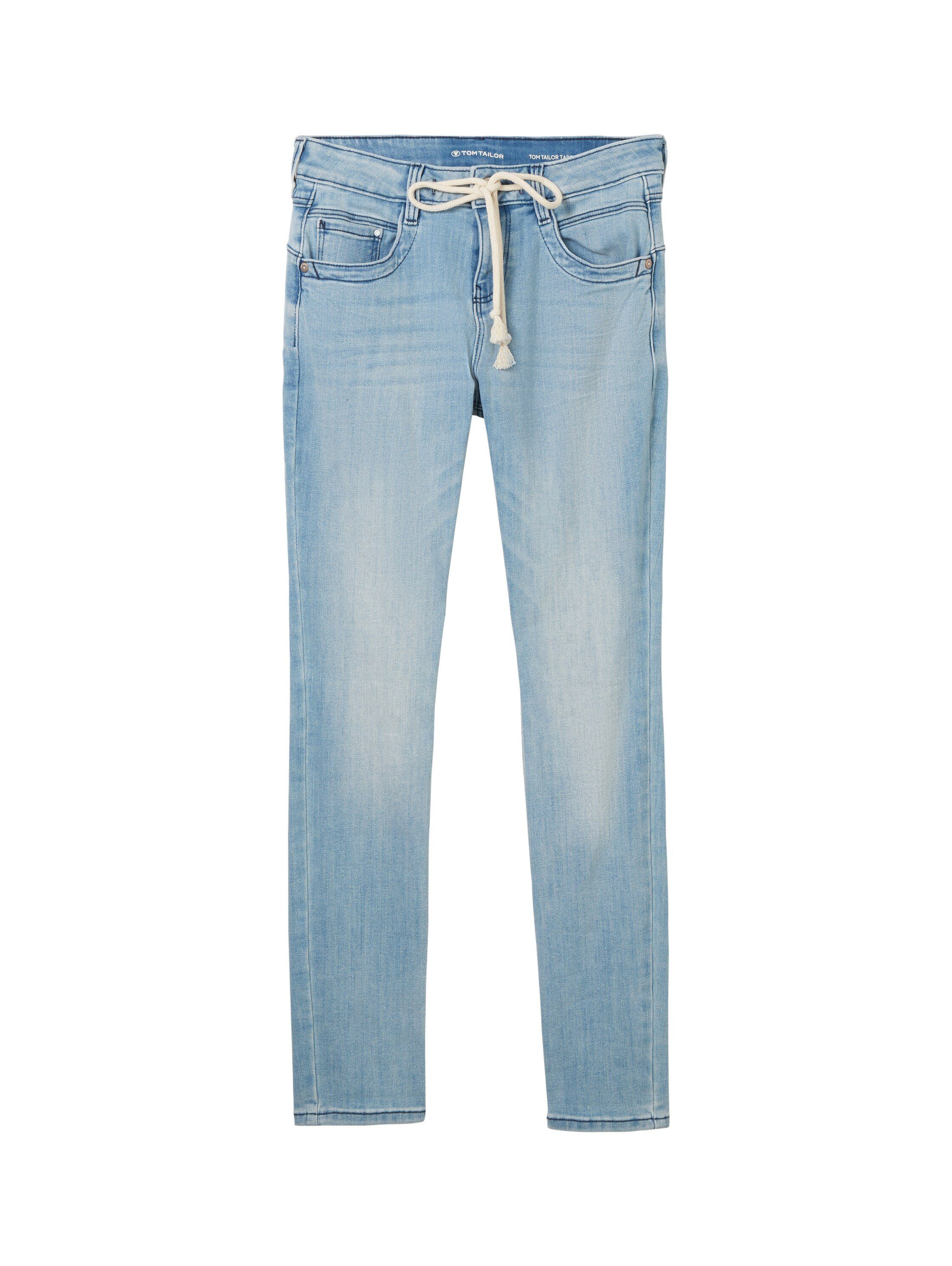 Tom Tailor 5-pocket jeans Tapered Relaxed met trekkoord in de tailleband