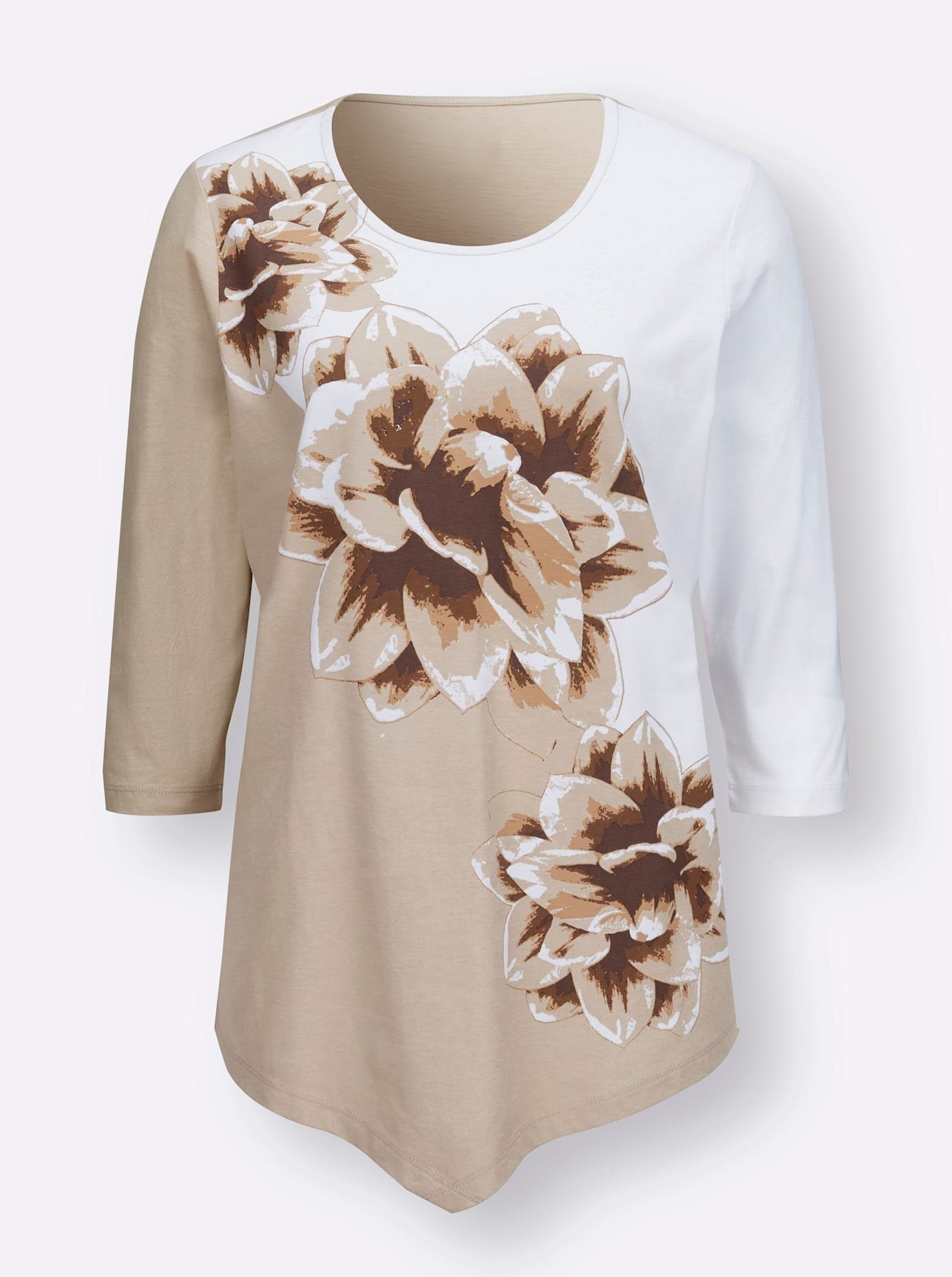 Classic Basics Shirt met 3/4-mouwen (1-delig)
