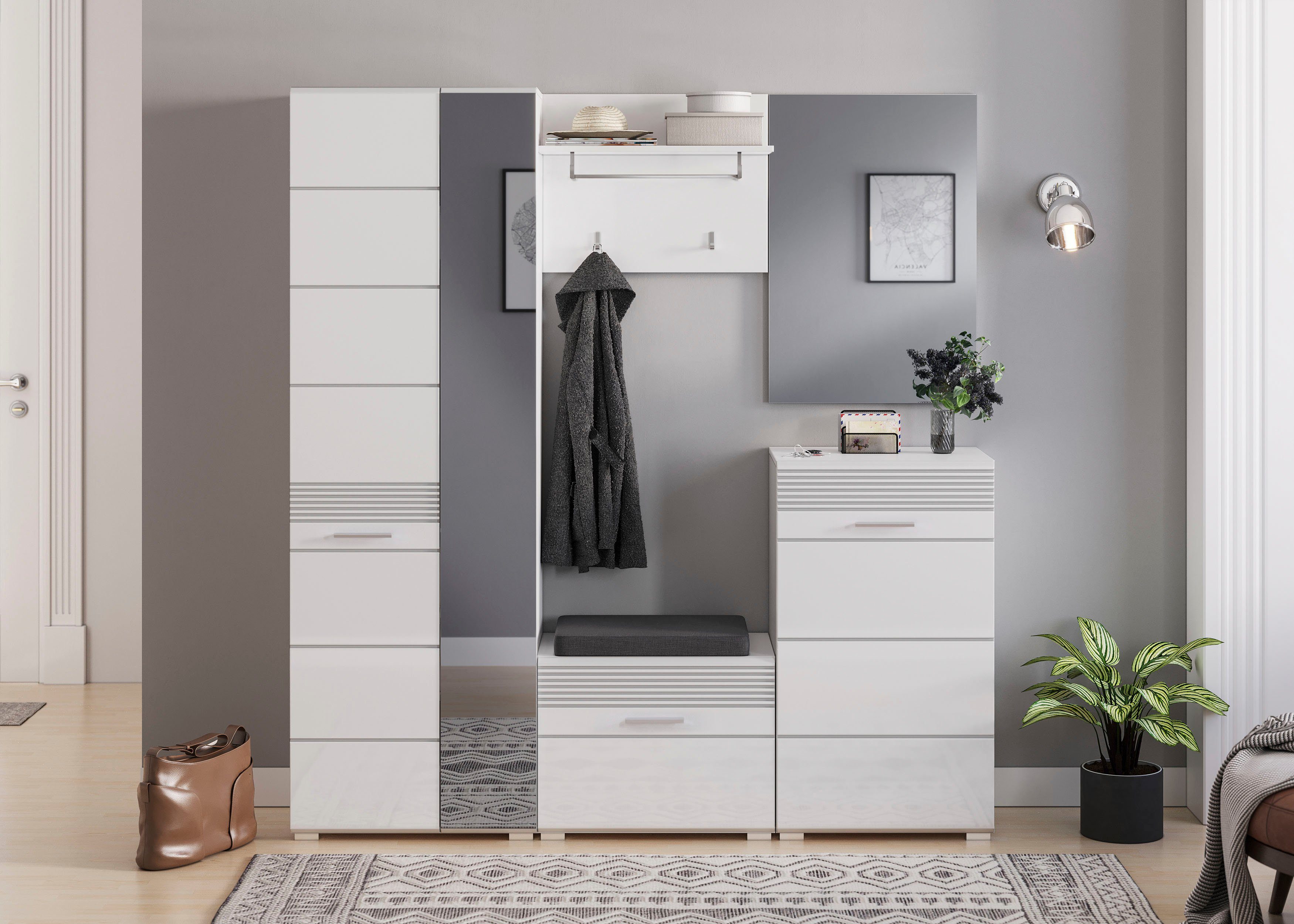 INOSIGN Zitbank Malmö, Breedte 60 cm, 1 Deur, 2 Vakken, hoogwaardige MDF Front