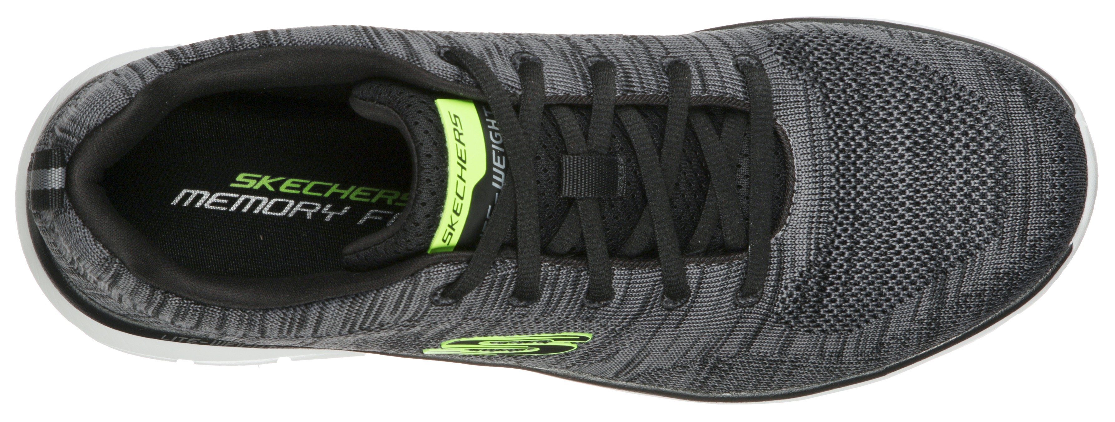 Skechers Sneakers TRACK Vrijetijdsschoen, lage schoen, veterschoen met gewatteerde binnenzool