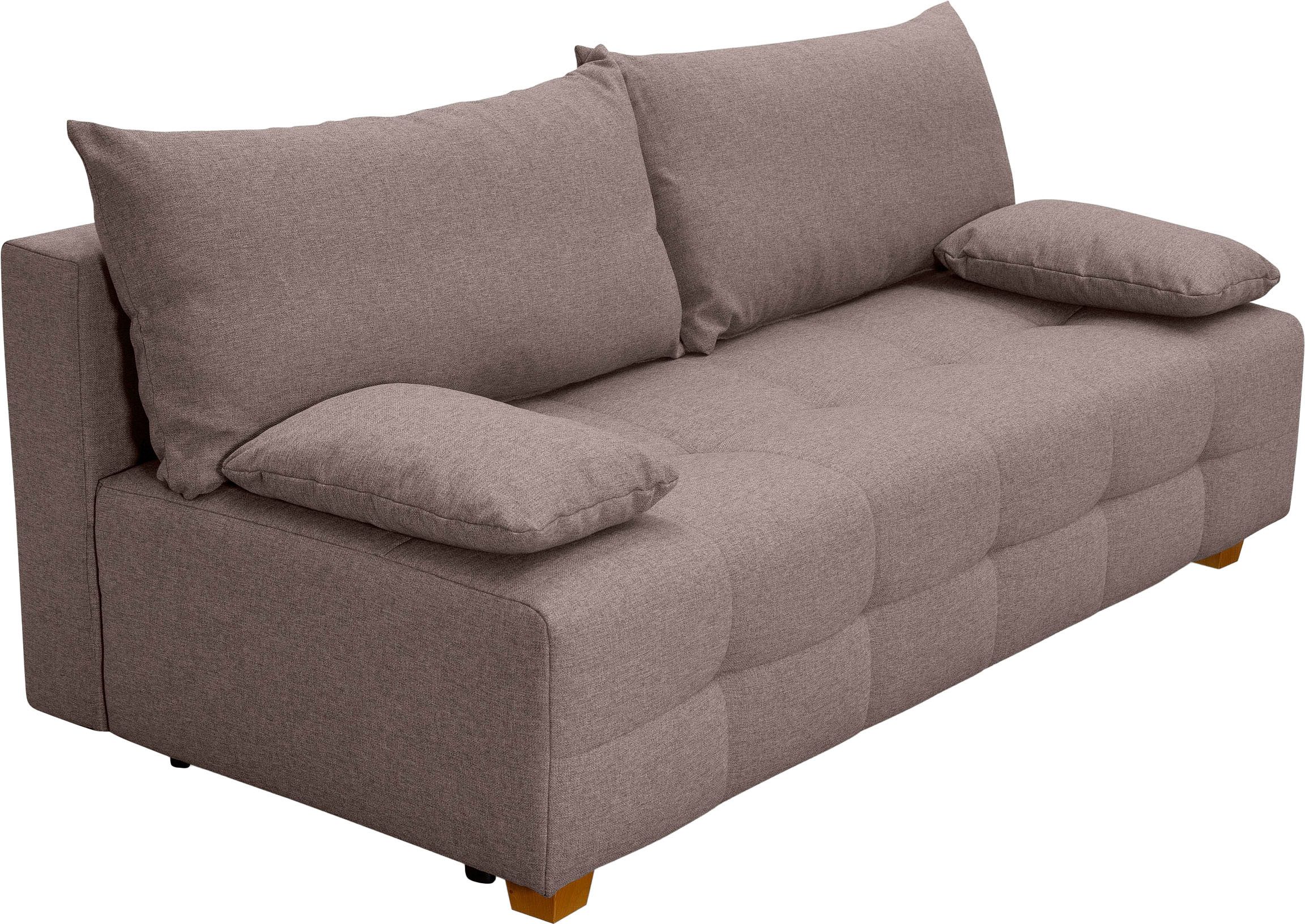 COLLECTION AB Slaapbank Bella Slaapbank, bedlade, bonellvering, rugkussen, armleuningkussen