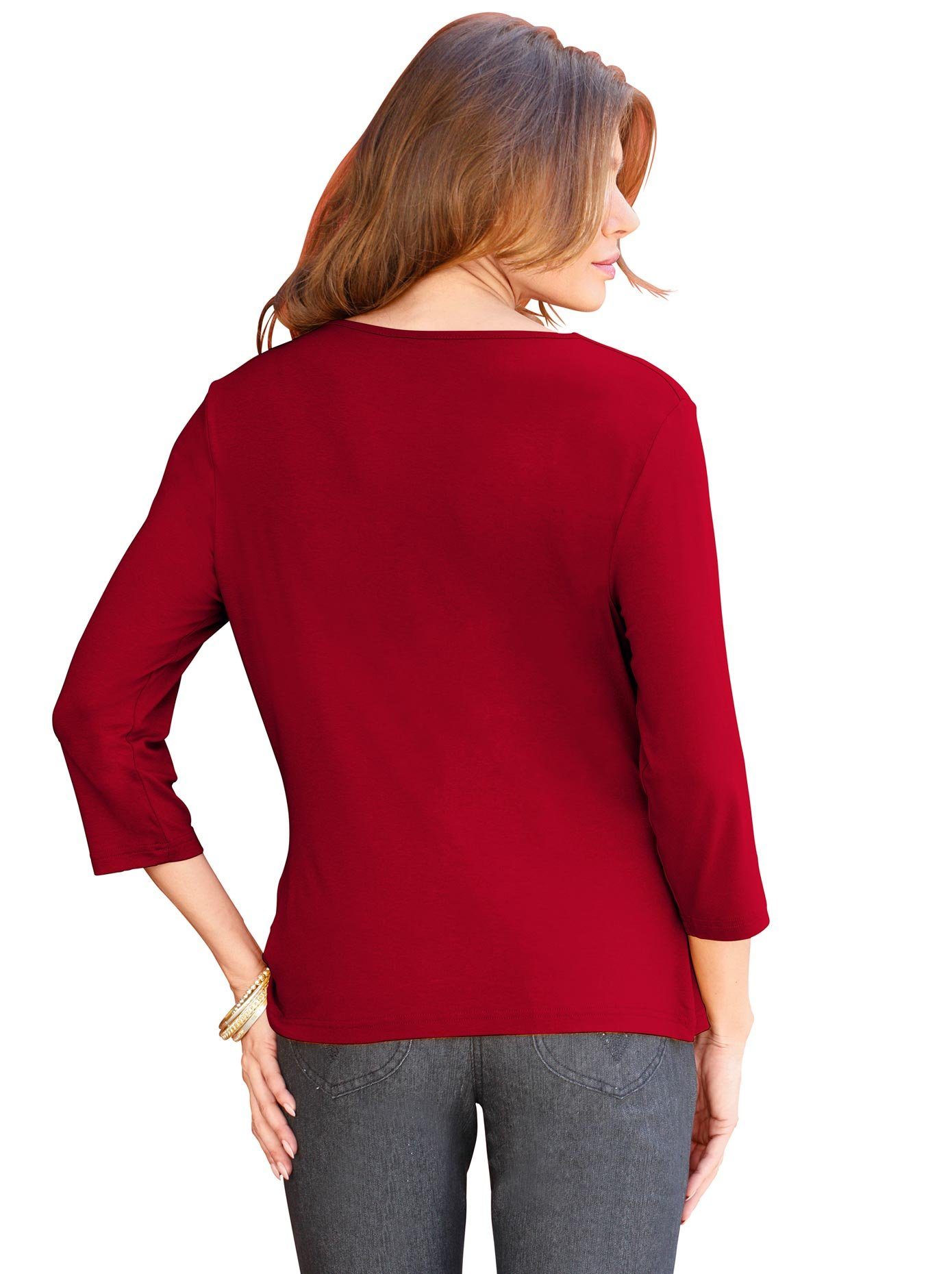 Classic Inspirationen Shirt met cascadehals Shirt (1-delig)