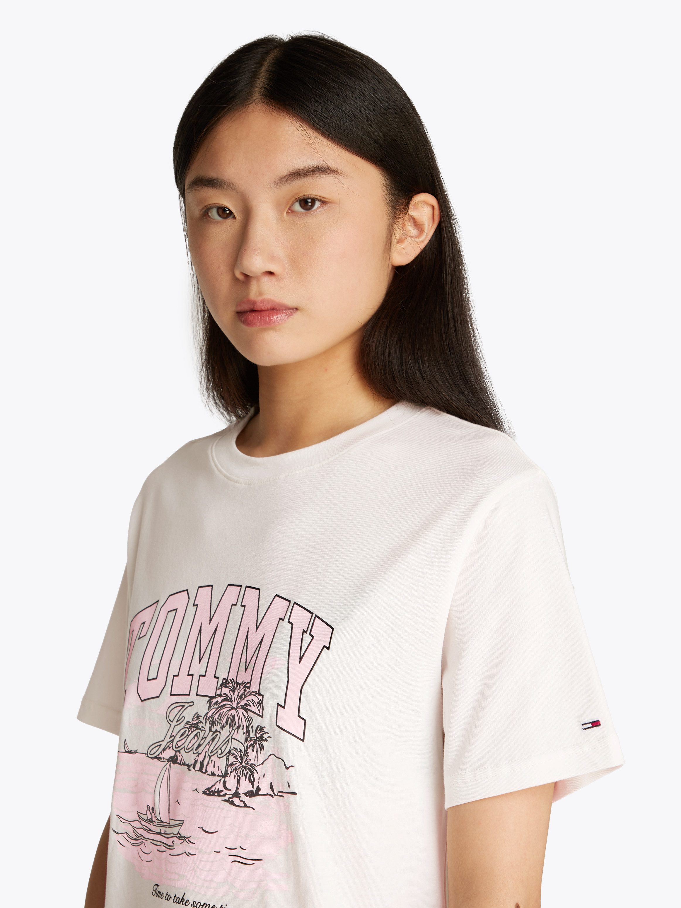 TOMMY JEANS T-shirt TJW RLX TONAL TROPICS TEE