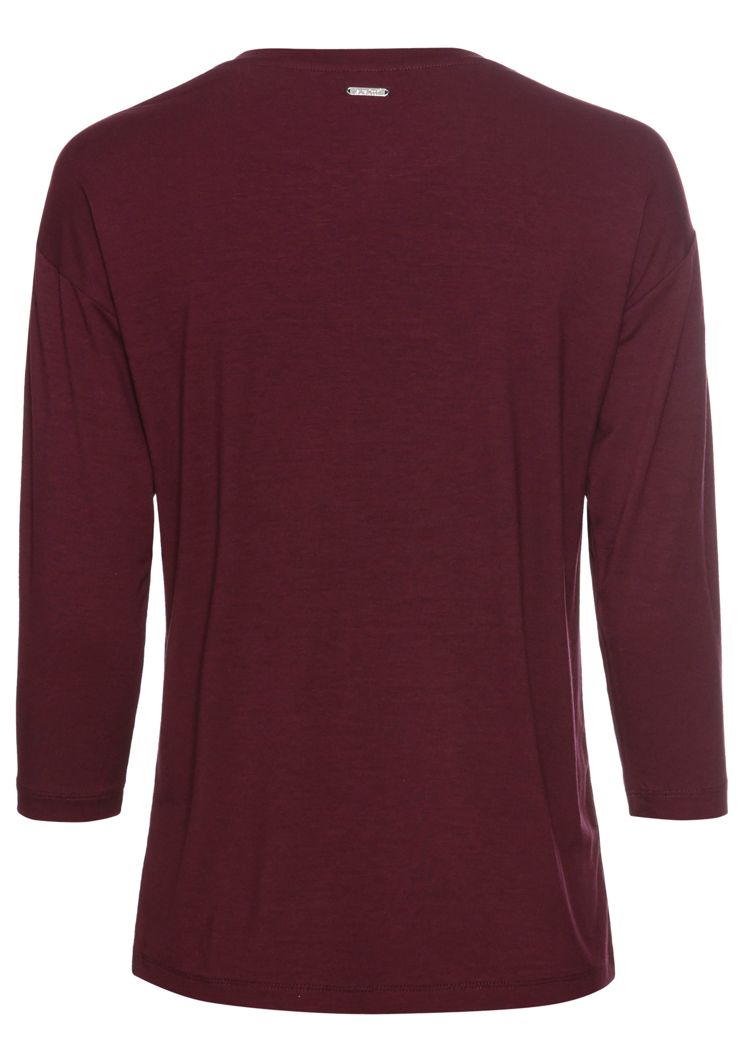 Laura Scott Shirt met 3/4 mouwen met glitterprint