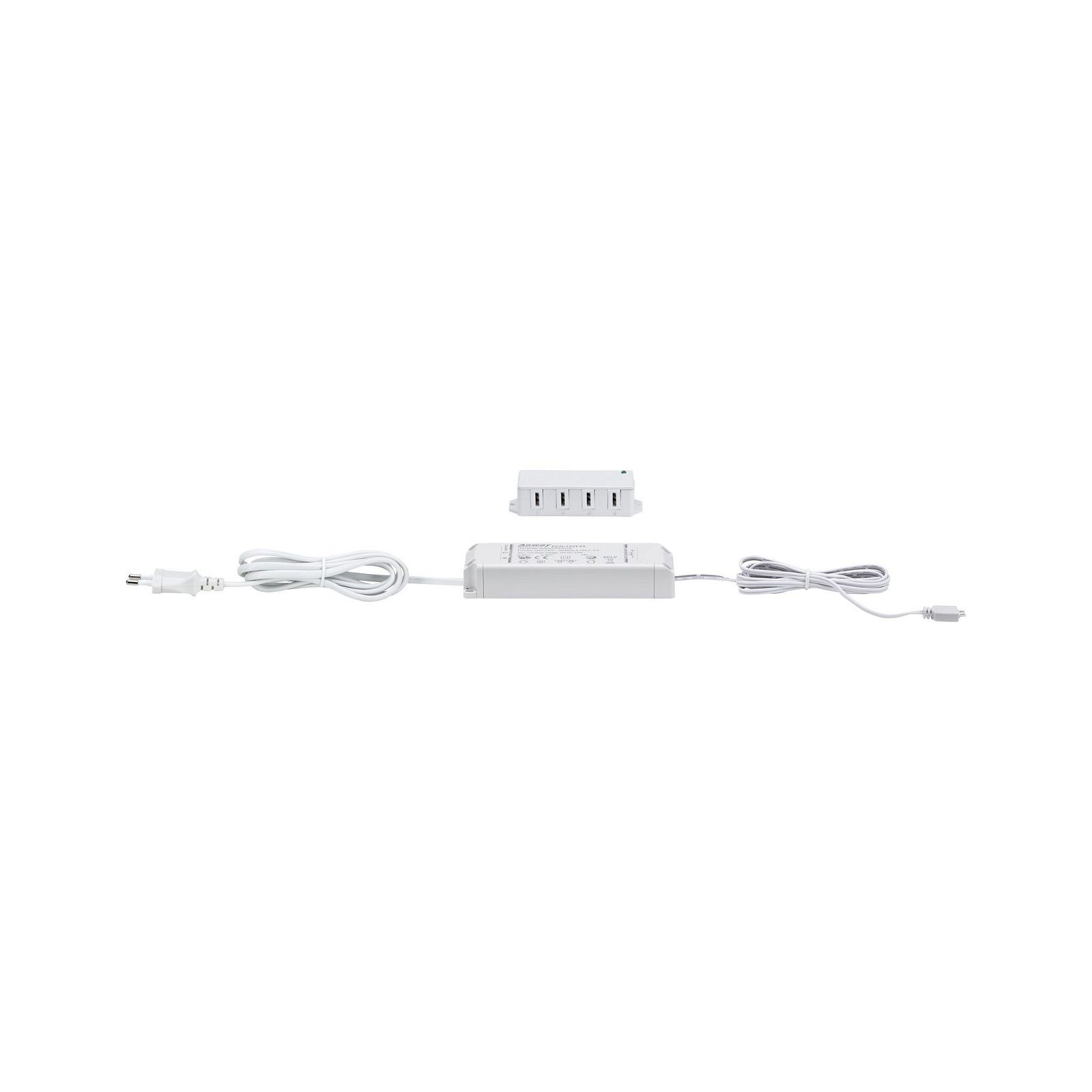 Paulmann Verlichting voor onderkast Clever Connect trafo max. 25W 12V DC incl. 4-voudige verdeler wit (1 stuk)