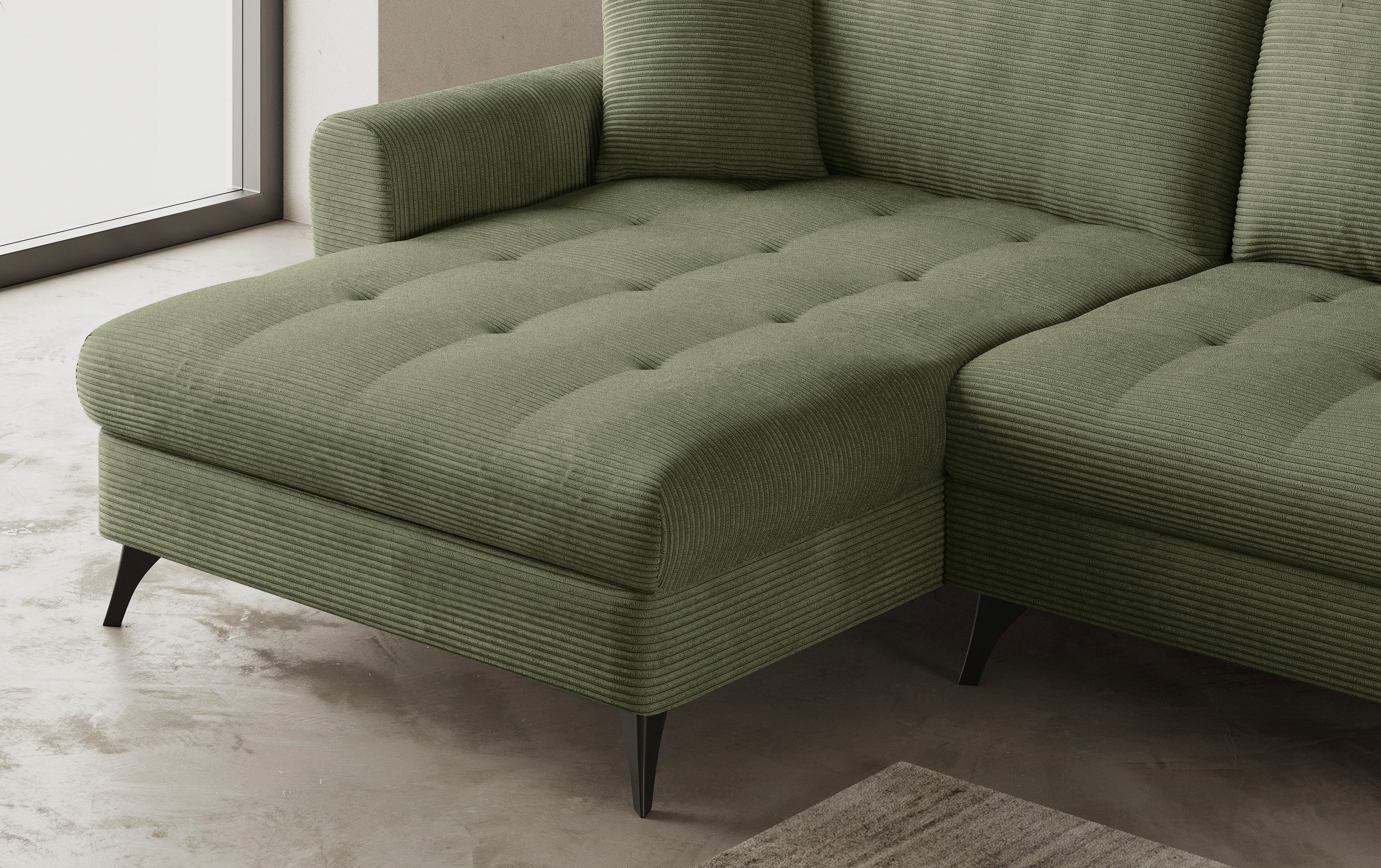 Mr. Couch Hoekbank Blackburn II L-vorm Optioneel met koudschuimvering tot 140 kg belastbaar