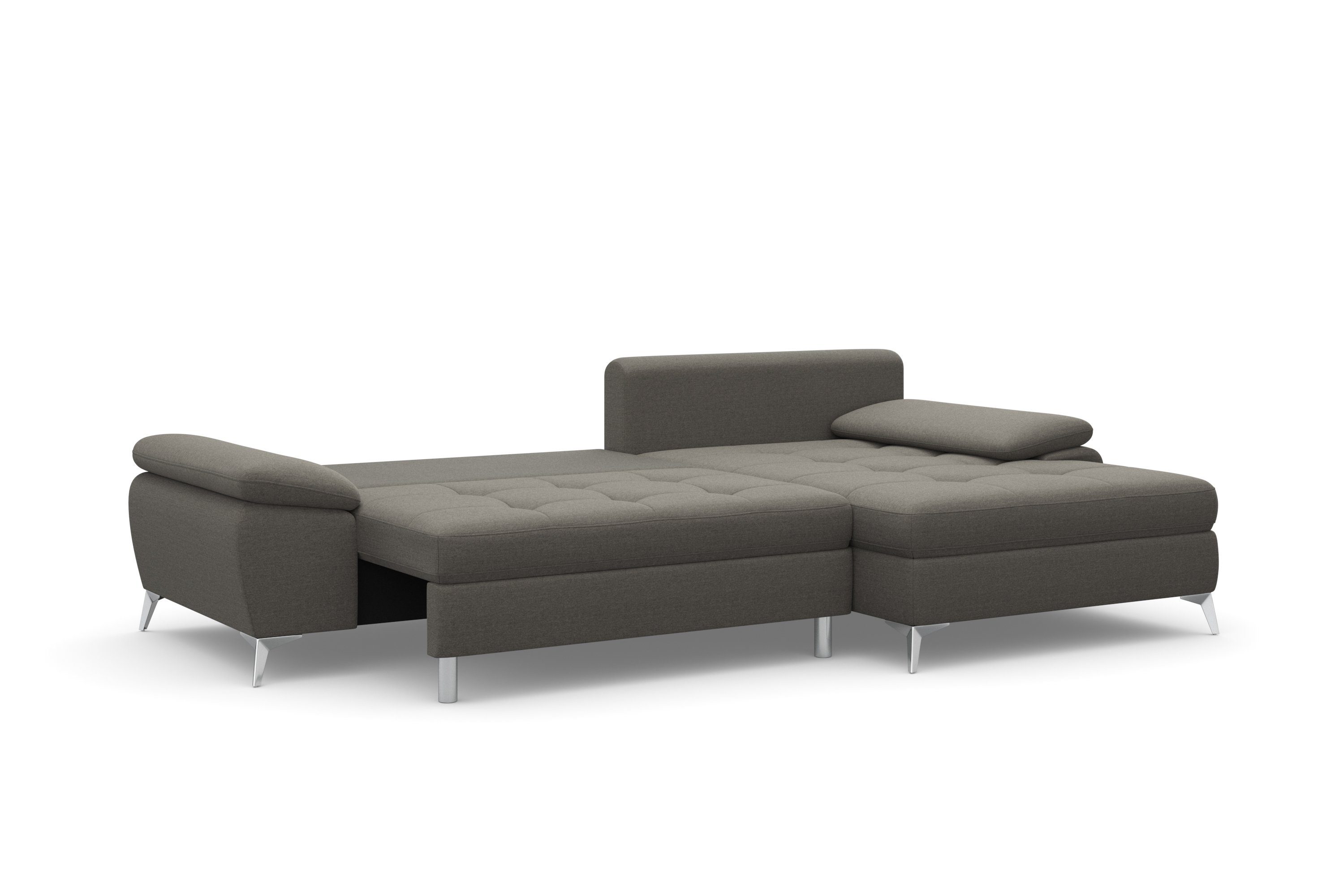 sit&more Hoekbank Latigo L-vorm met récamier, naar keuze met slaapfunctie en bedkist