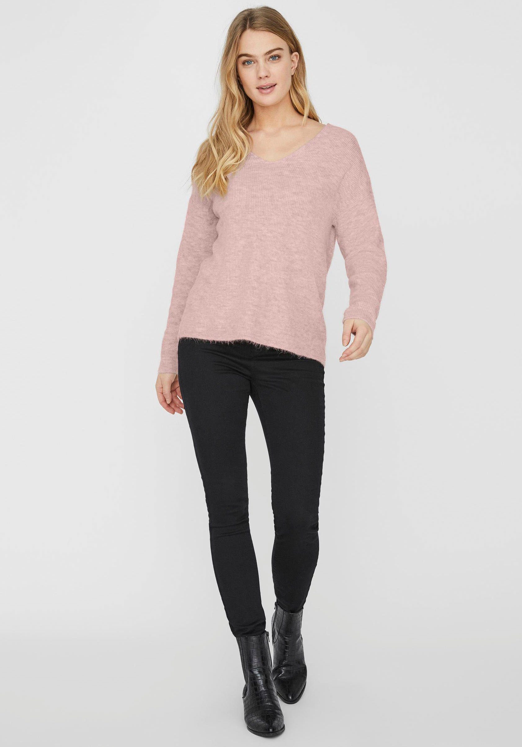 Vero Moda Trui met V-hals VMCREWLEFILE LS V-NECK BLOUSE NOOS