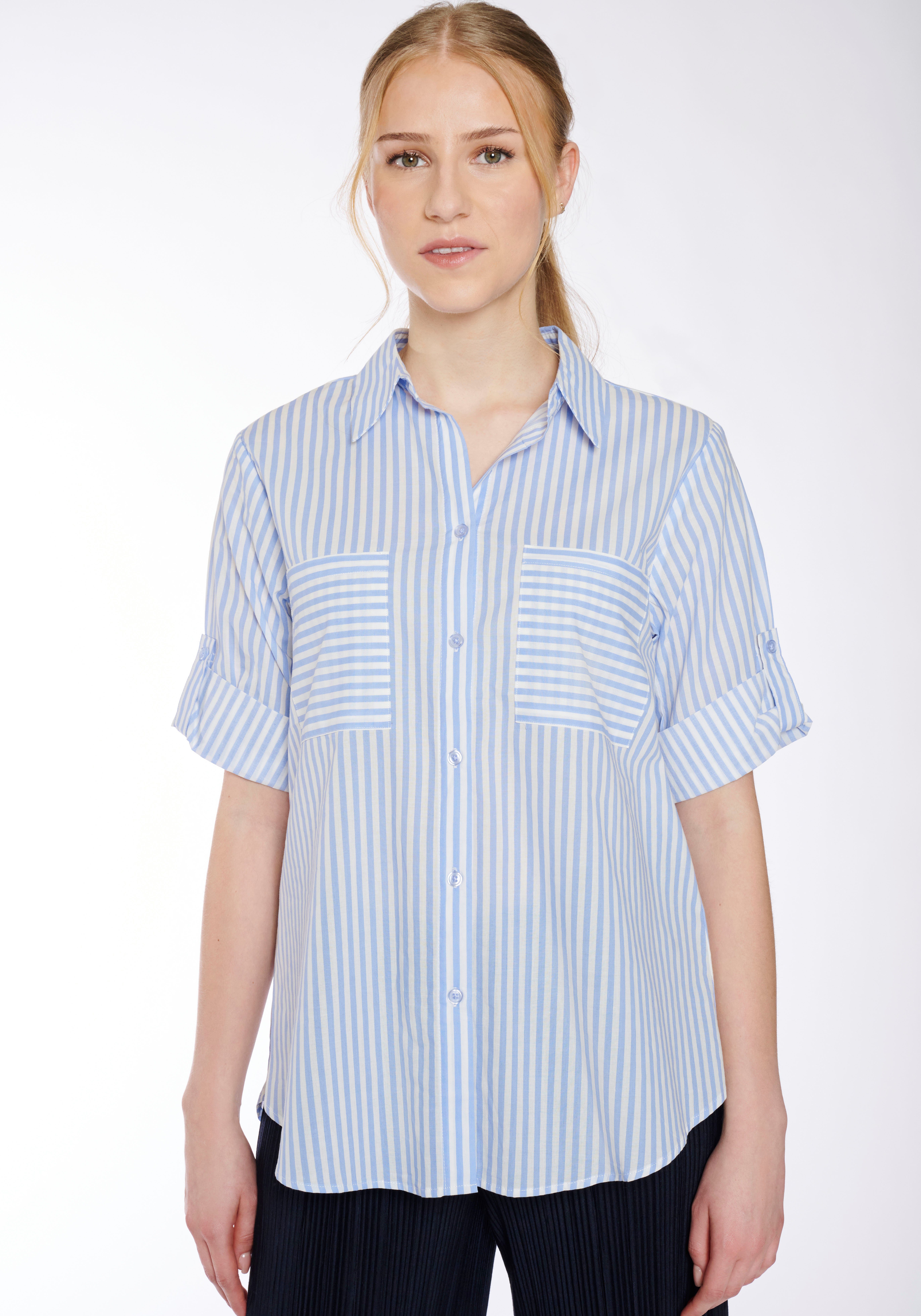 HaILYS Blouse met korte mouwen 3/4 C BL He44dda dames blouses maat S (36) blauw