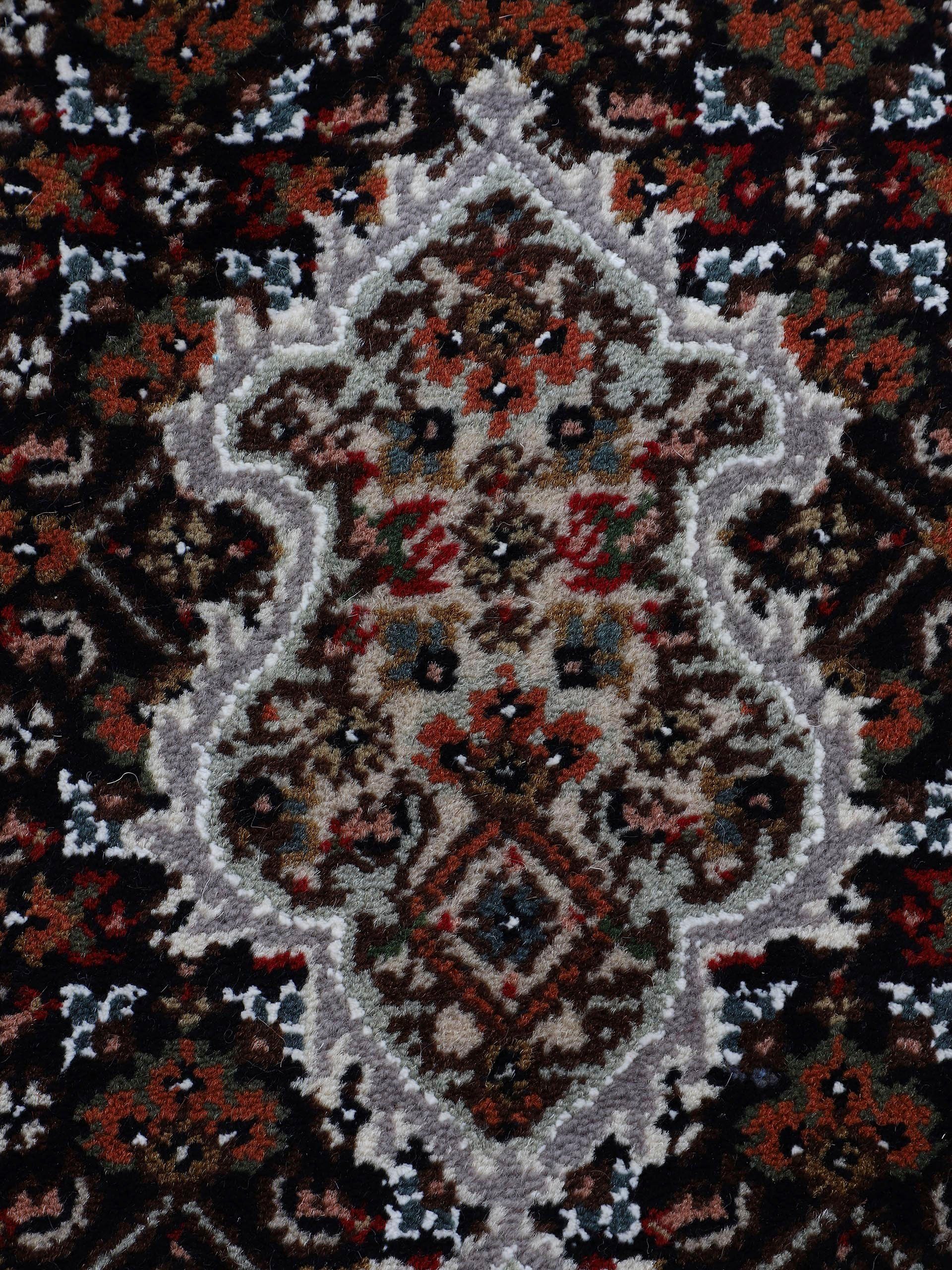 Woven Arts Loper Oosters tapijt Tabriz Mahi met de hand geknoopt, woonkamer, zuivere wol voor een warme omgevingsklimaat