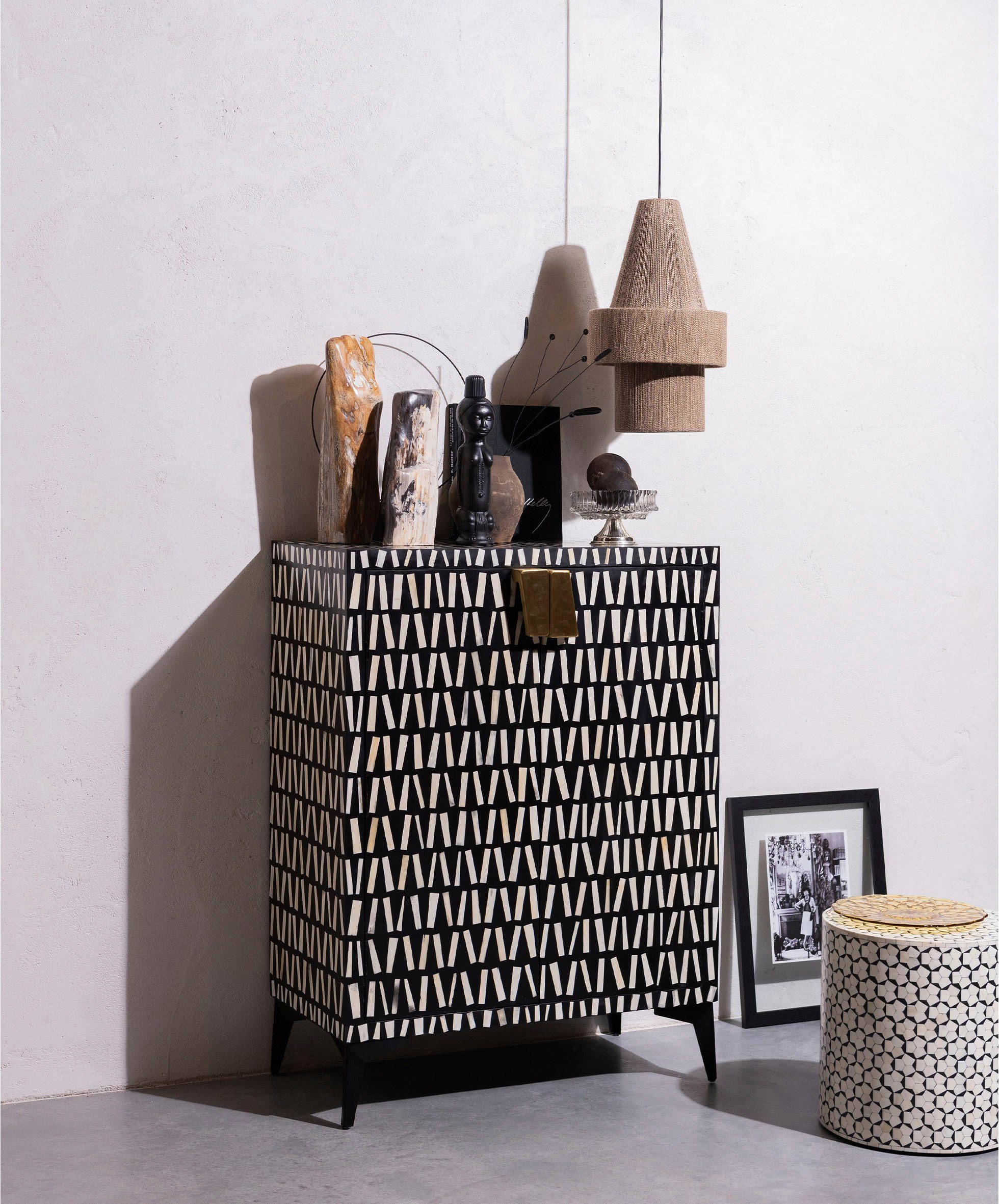 WOOOD Highboard Menne midi-kast met metalen handgrepen Kast in stijlvol ontwerp, H 108 cm x B 81 cm