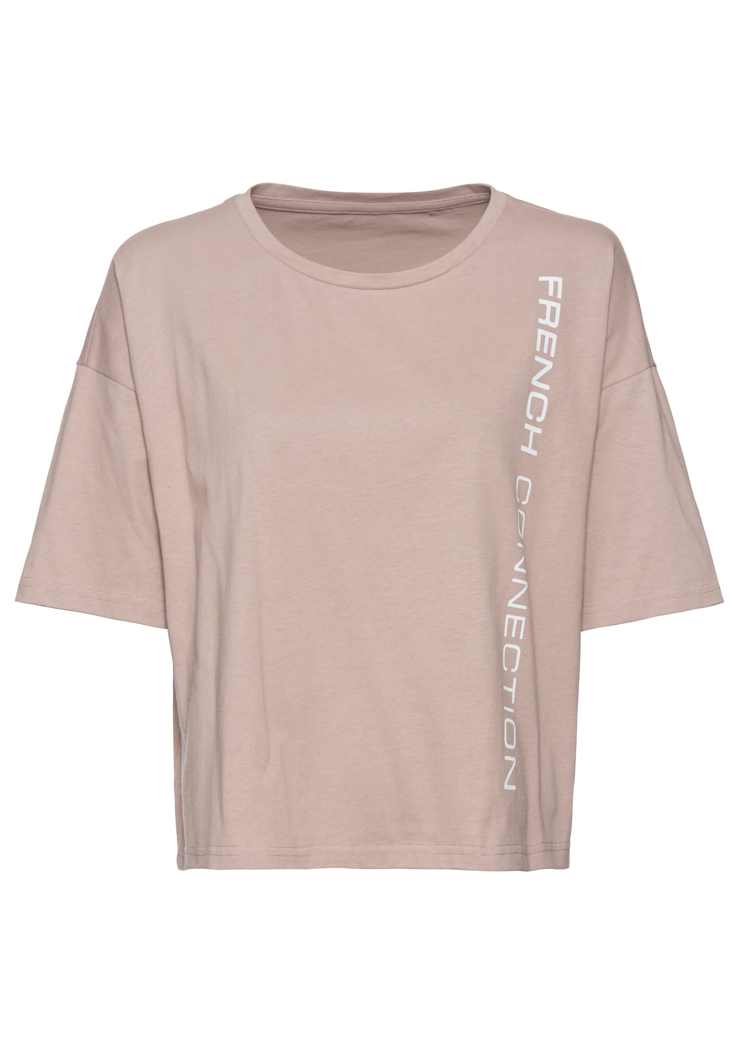 French Connection T-shirt met wijde mouwen en logo-print