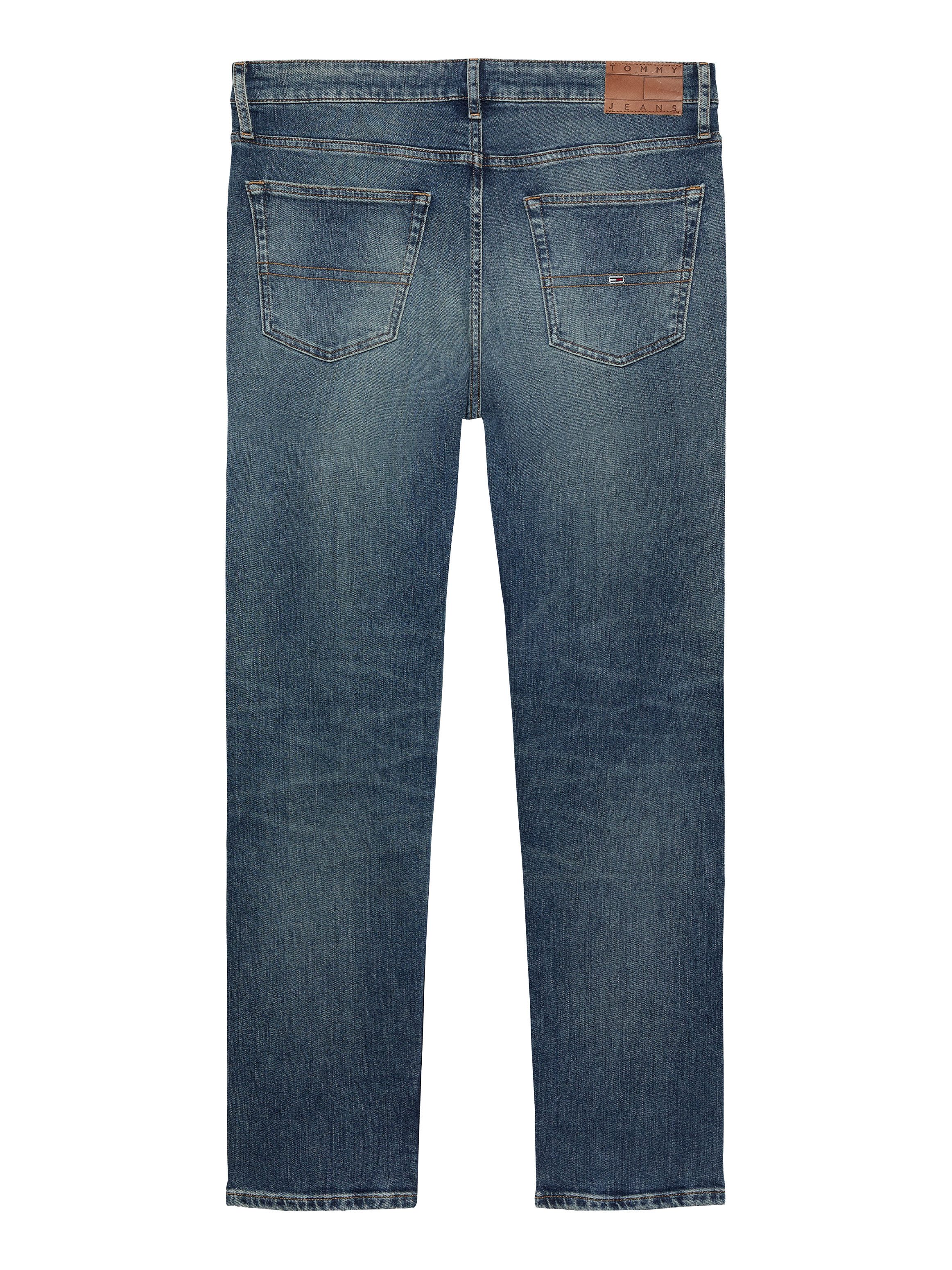 TOMMY JEANS Slim fit jeans RYAN SLIM STRAIGHT met gestempeld logo