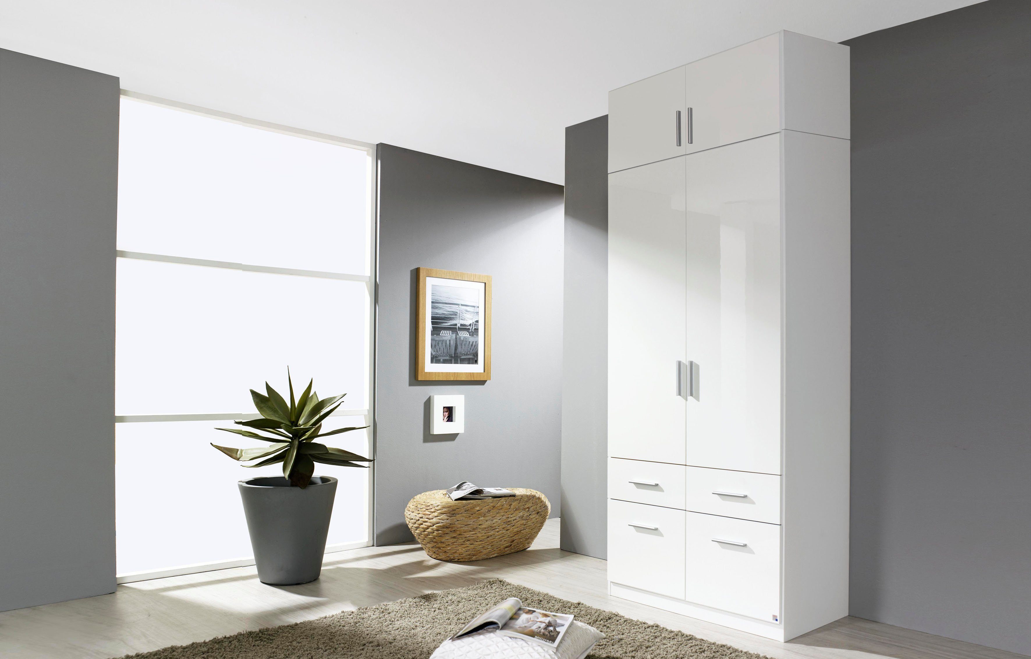 rauch Draaideurkast Kledingkast Kast Garderobe Slaapkamerkast CELLE in 4 breedtes en 2 hoogtes, optioneel met lades made in germany
