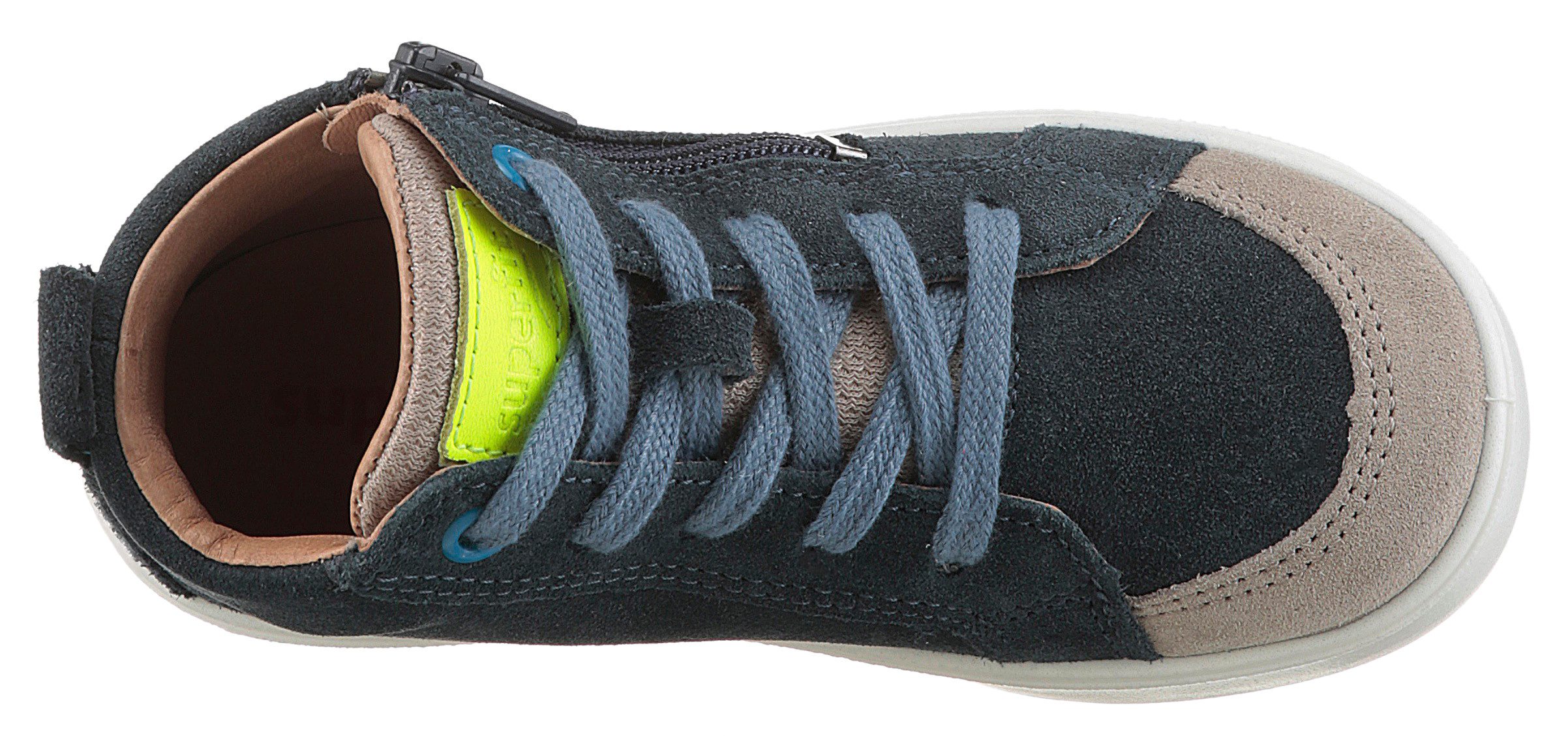 Superfit Sneakers SUPIES WMS: middel Veterschoen met binnenrits, maat sjabloon om te downloaden