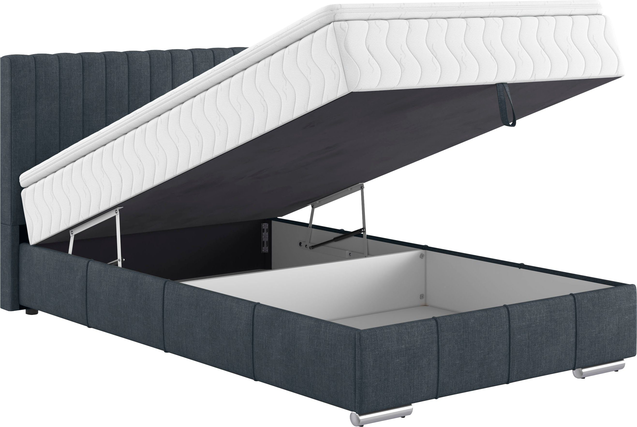 INOSIGN Boxspring Thor met bedbodem, incl. matras, topverkoper Topmatras en sierkussen, in verschillende hardheden beschikbaar