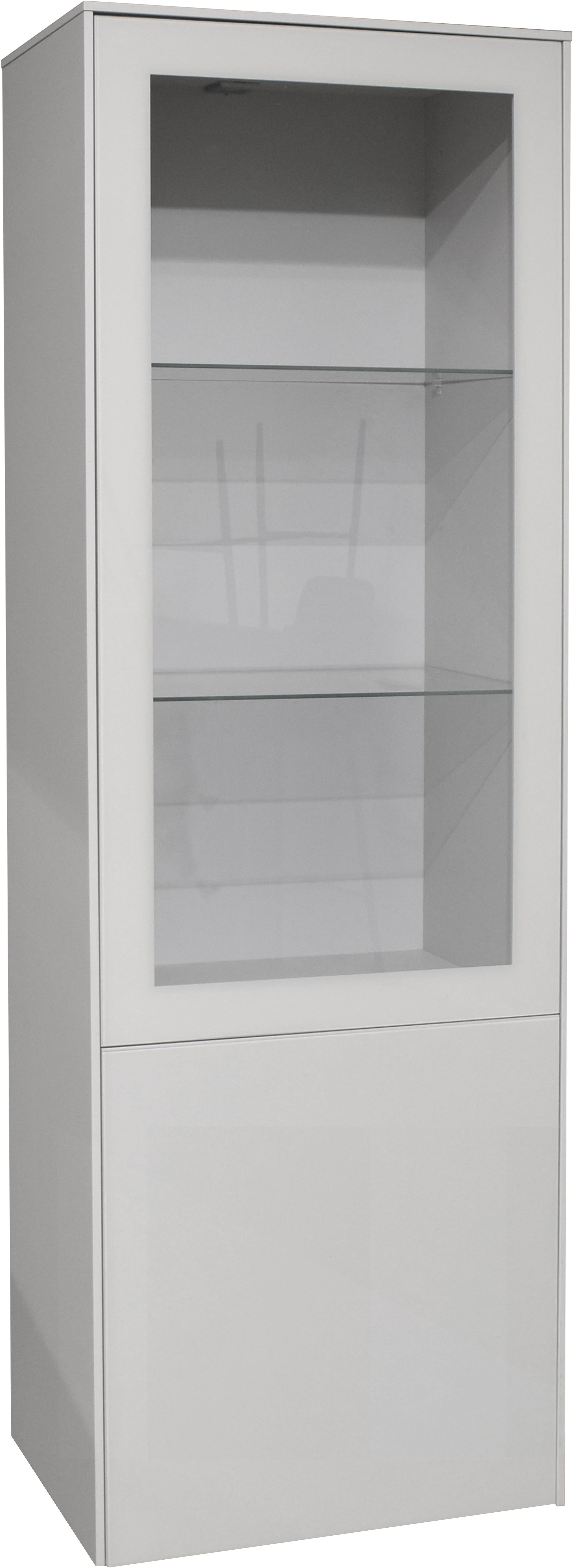 Mäusbacher Staande vitrinekast Imola BESTSELLER! Mäusbacher vitrinekast met glas- en houten deur vitrinekasten grijs