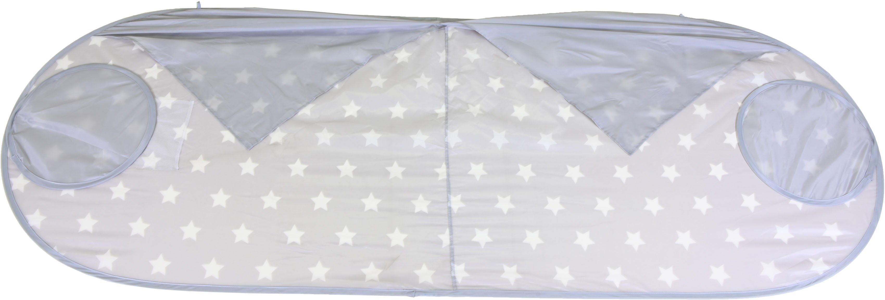 Knorrtoys® Bedtunnel Bedtent, Grey White Stars