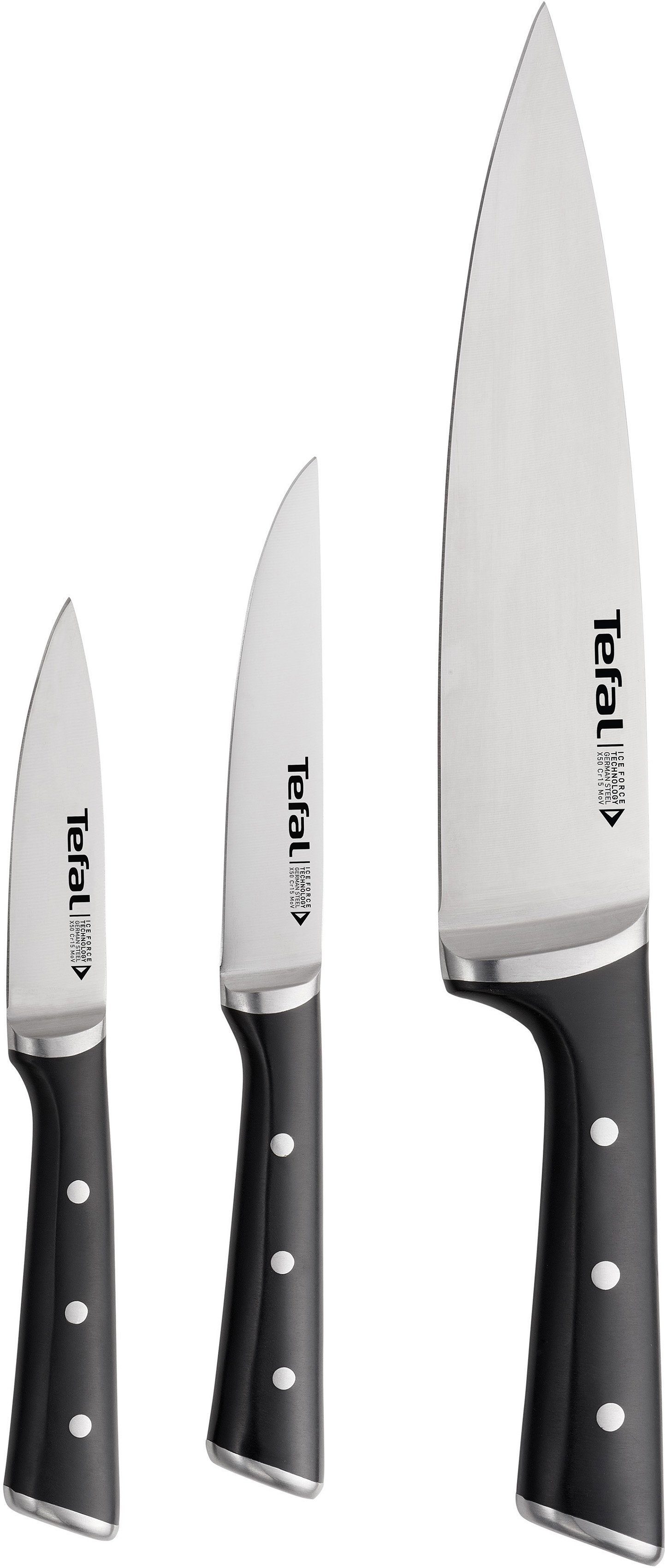 Tefal Pannenset Nordica + Ice Force Set: roestvrijstalen pannenset (alle soorten fornuizen), inductie (set)