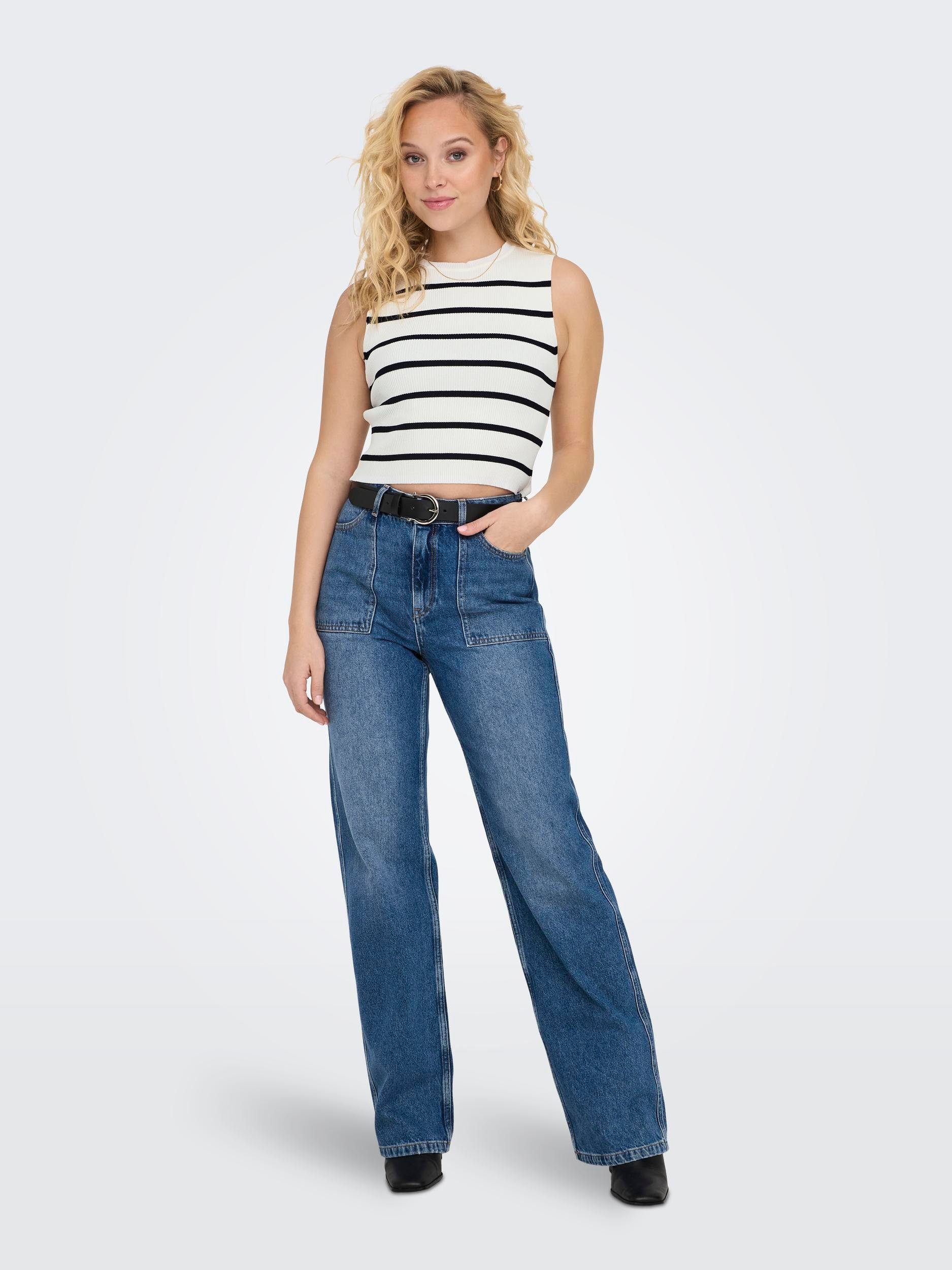 Only Gebreide top ONLMAJLI S/L TOP KNT NOOS