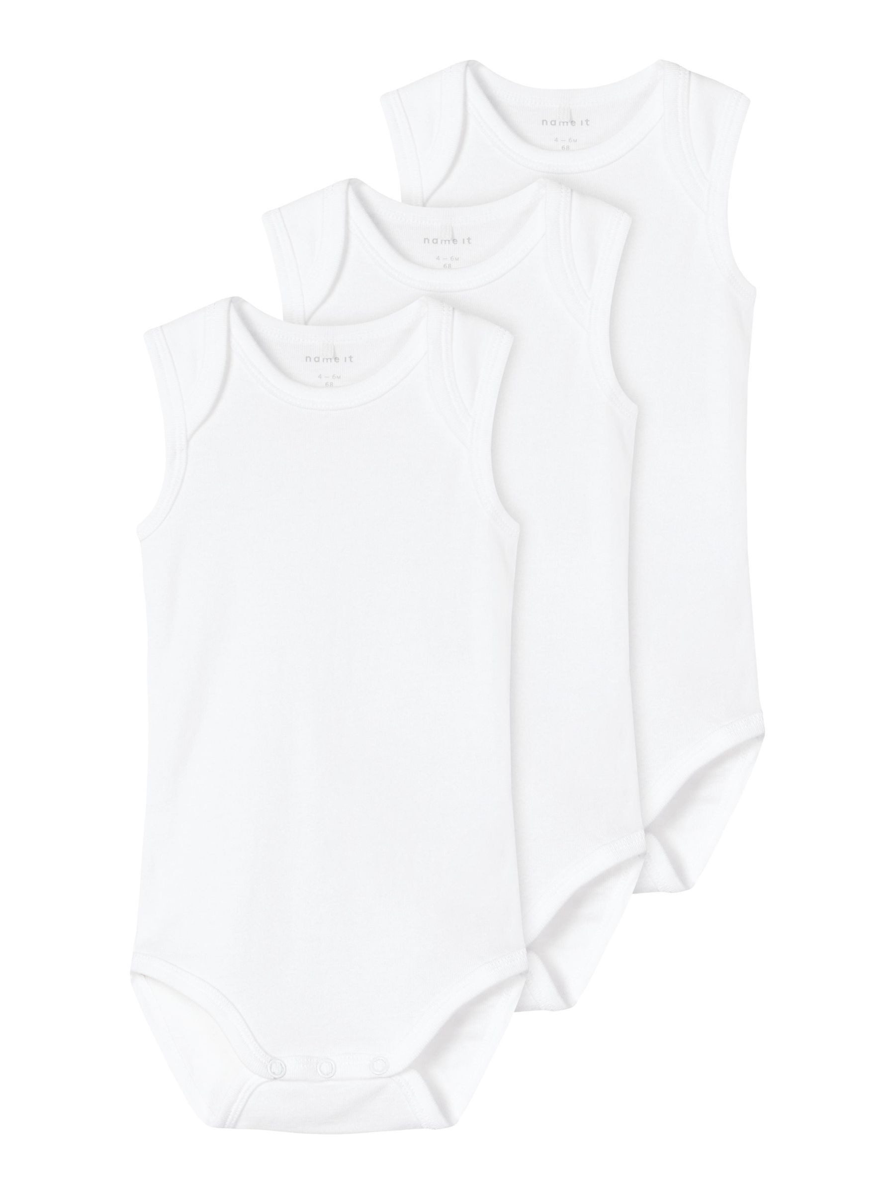 Name It Body NBNBODY 3P TANK SOLID WHITE 3 NOOS (set, 3-delig)