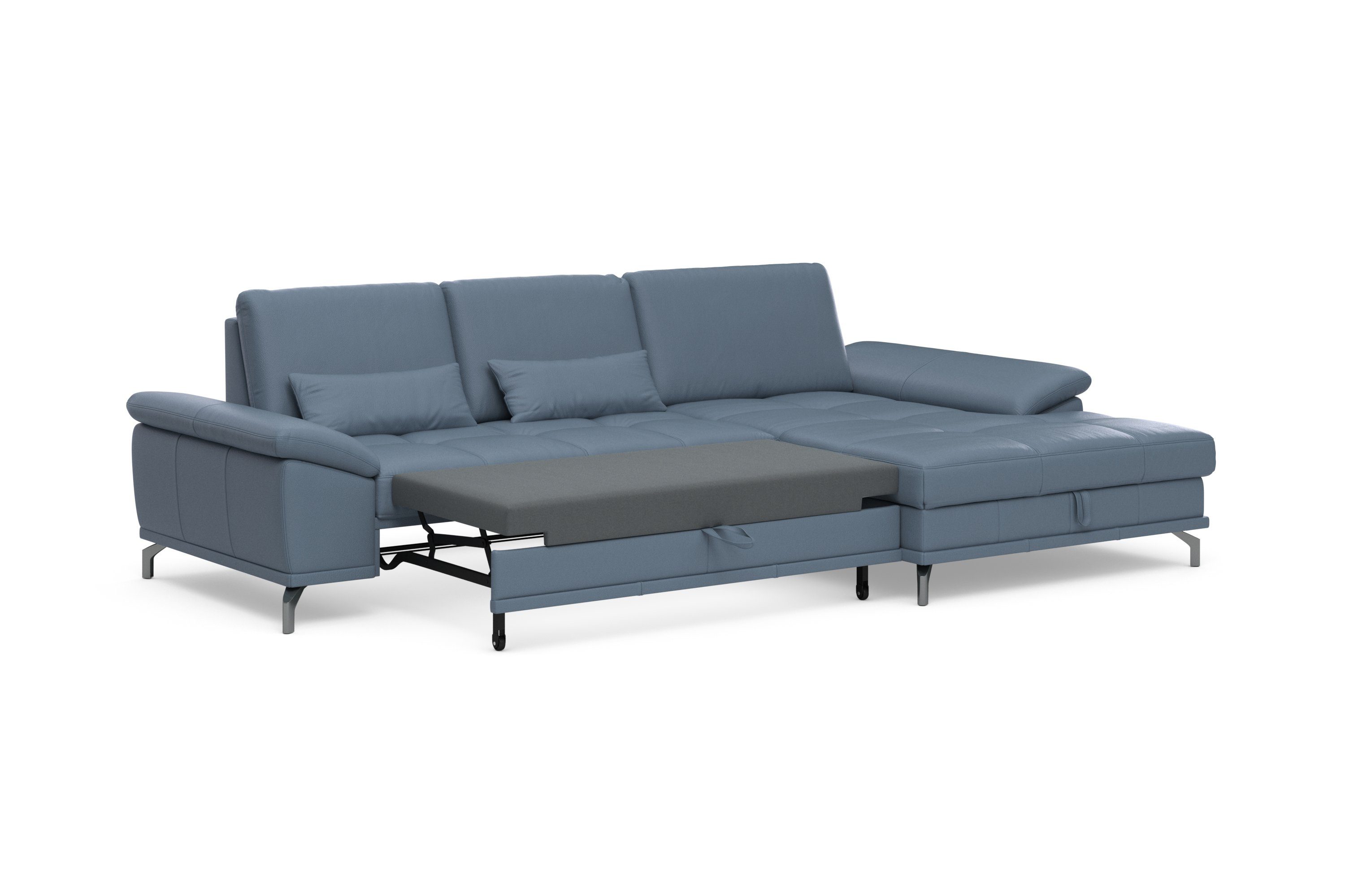 Places of Style Hoekbank Costello L-vorm, met zitdiepteverstelling, armleuningverstelling en
