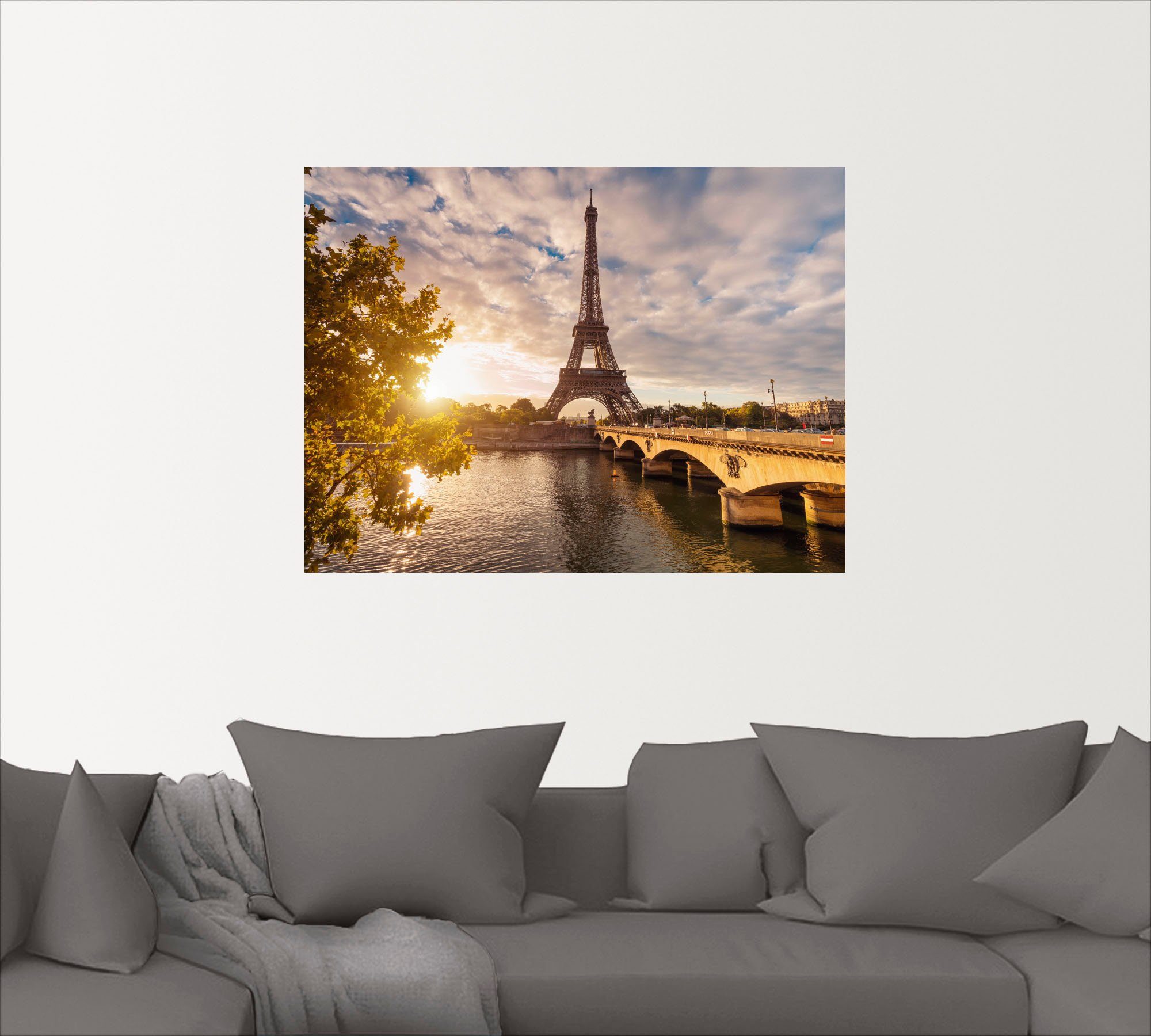Artland Artprint Parijs Eiffeltoren II als artprint op linnen, poster, muursticker in verschillende maten