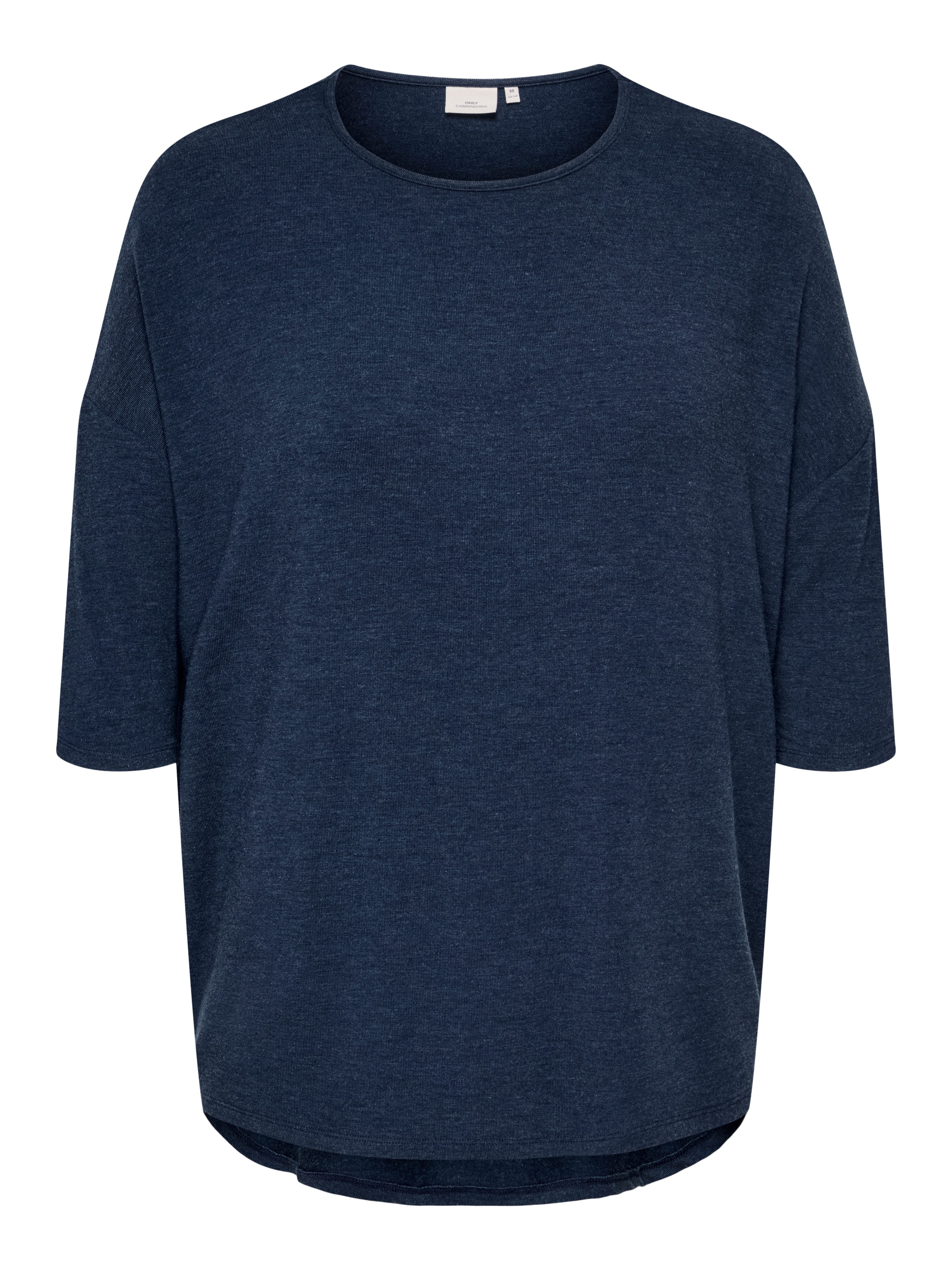 ONLY CARMAKOMA Shirt met 3/4 mouwen CARLAMOUR 3/4 TOP JRS NOOS