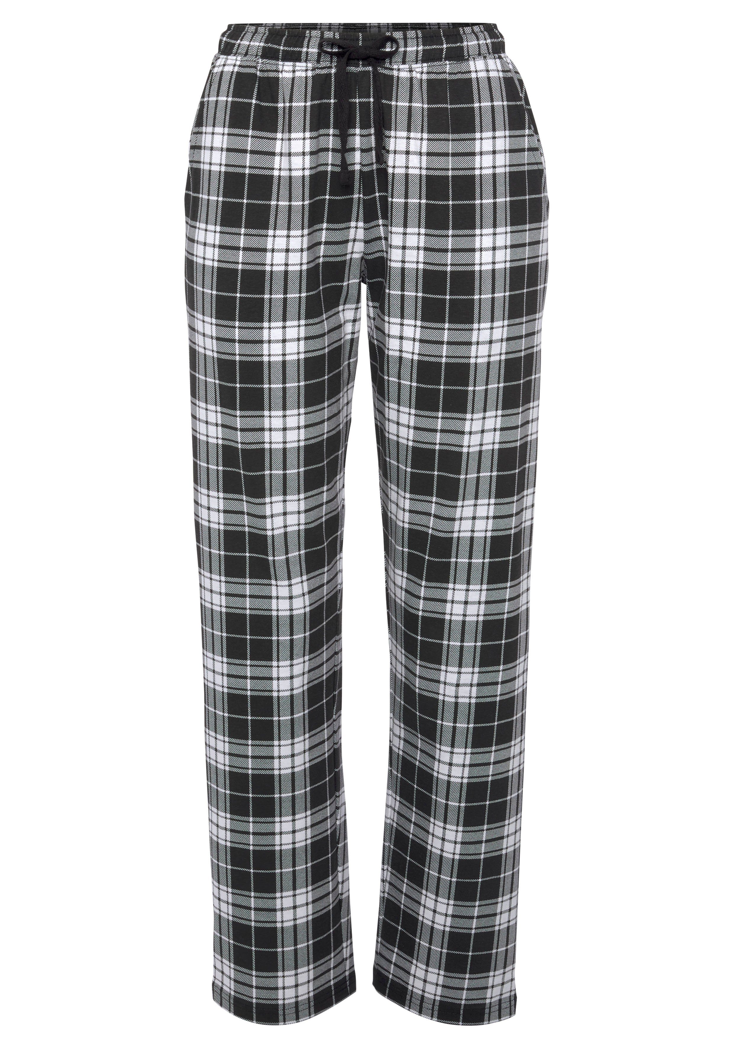 Vivance Dreams Pyjamabroek met zwart-wit print