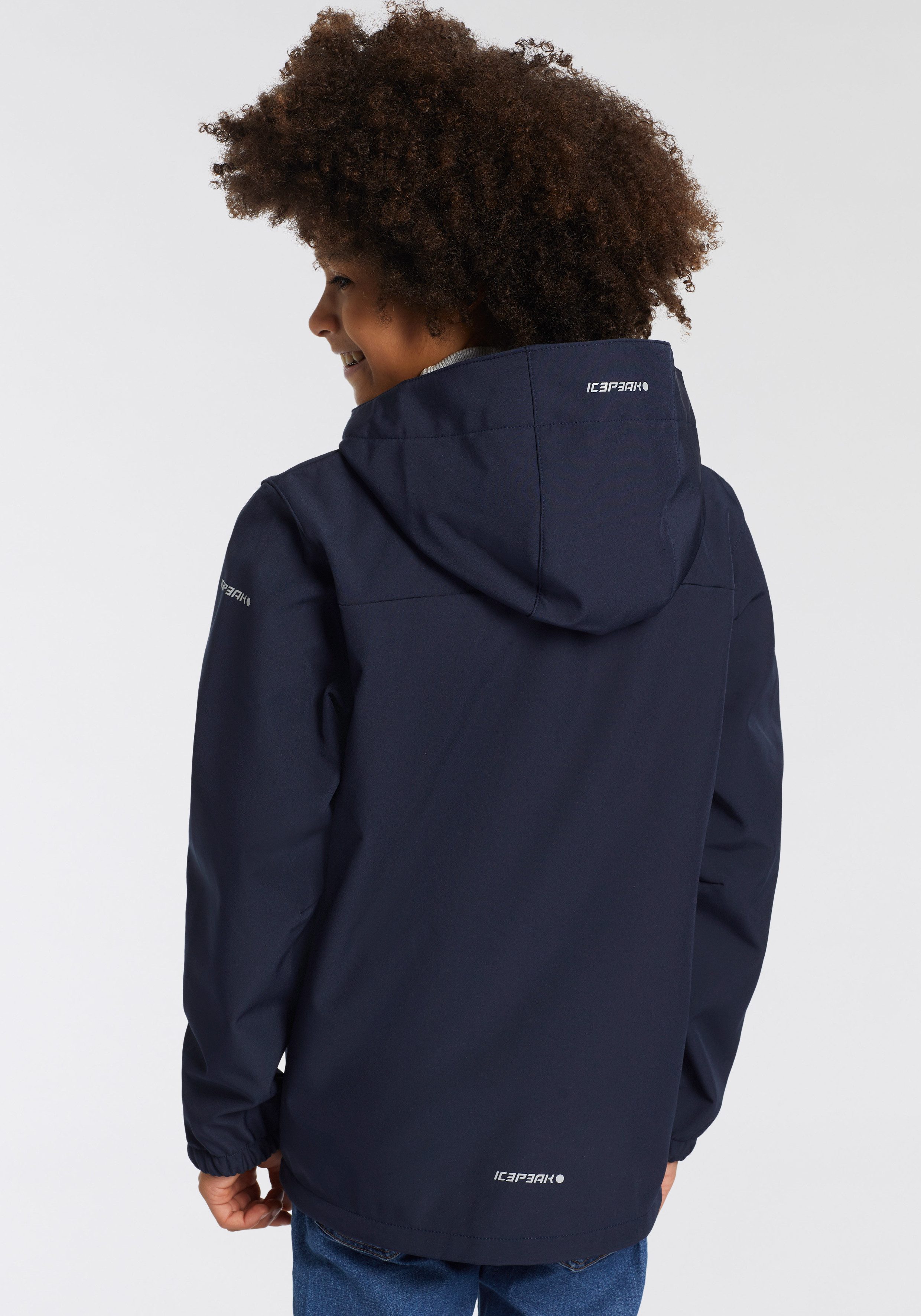 Icepeak Softshell-jack KONAN JR van winddicht en waterafstotend materiaal (1 stuk)