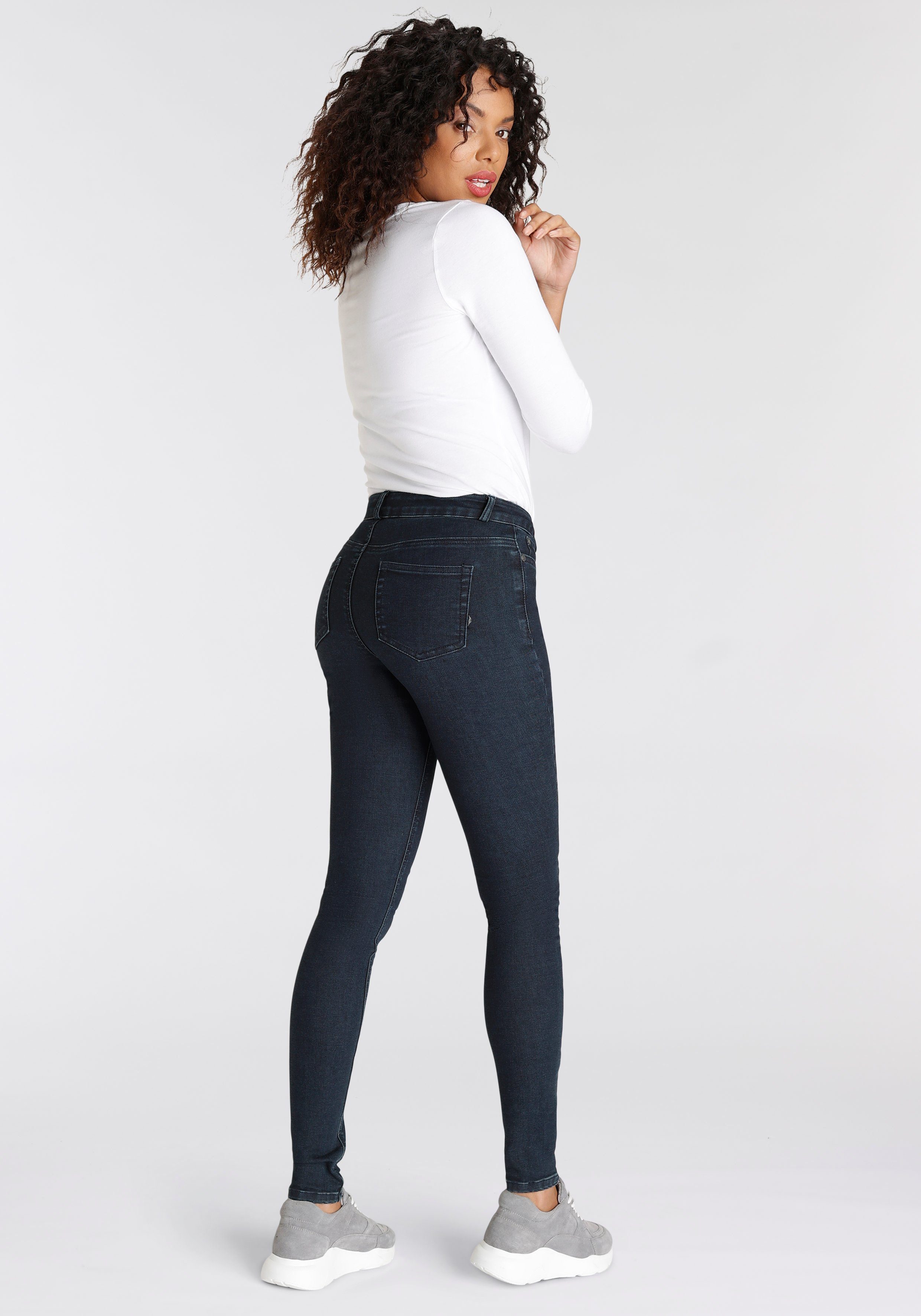 Arizona Skinny fit jeans Ultra Soft hoge taille, lang, van katoen, polyester en elastaan