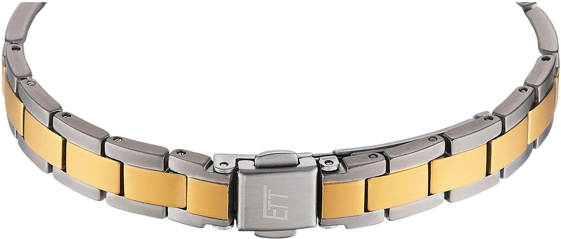 ETT Solarhorloge Solar Drive Polshorloge, dameshorloge, titanium (set, 2-delig, Met riemverkorter)