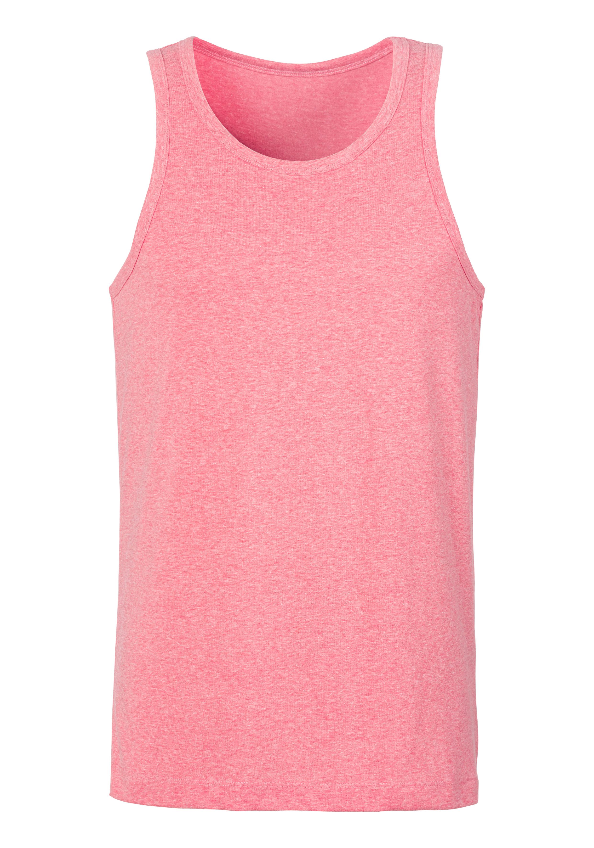 John Devin Tanktop in mooie mêlee-look (set, 2-delig, 2)