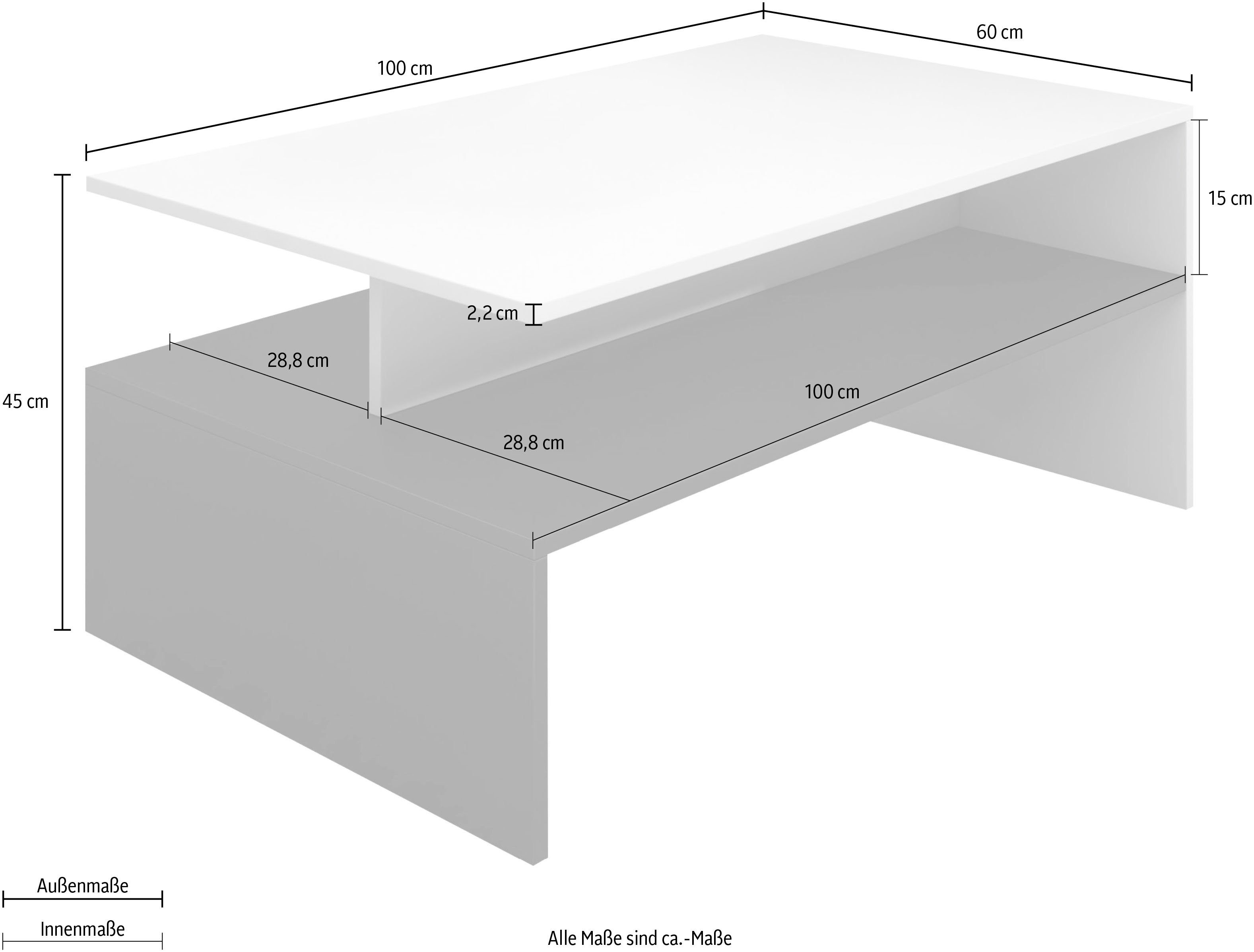 INOSIGN Salontafel Baros 100 x 60 cm