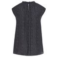 lascana blouse met korte mouwen met stippeltjesprint zwart