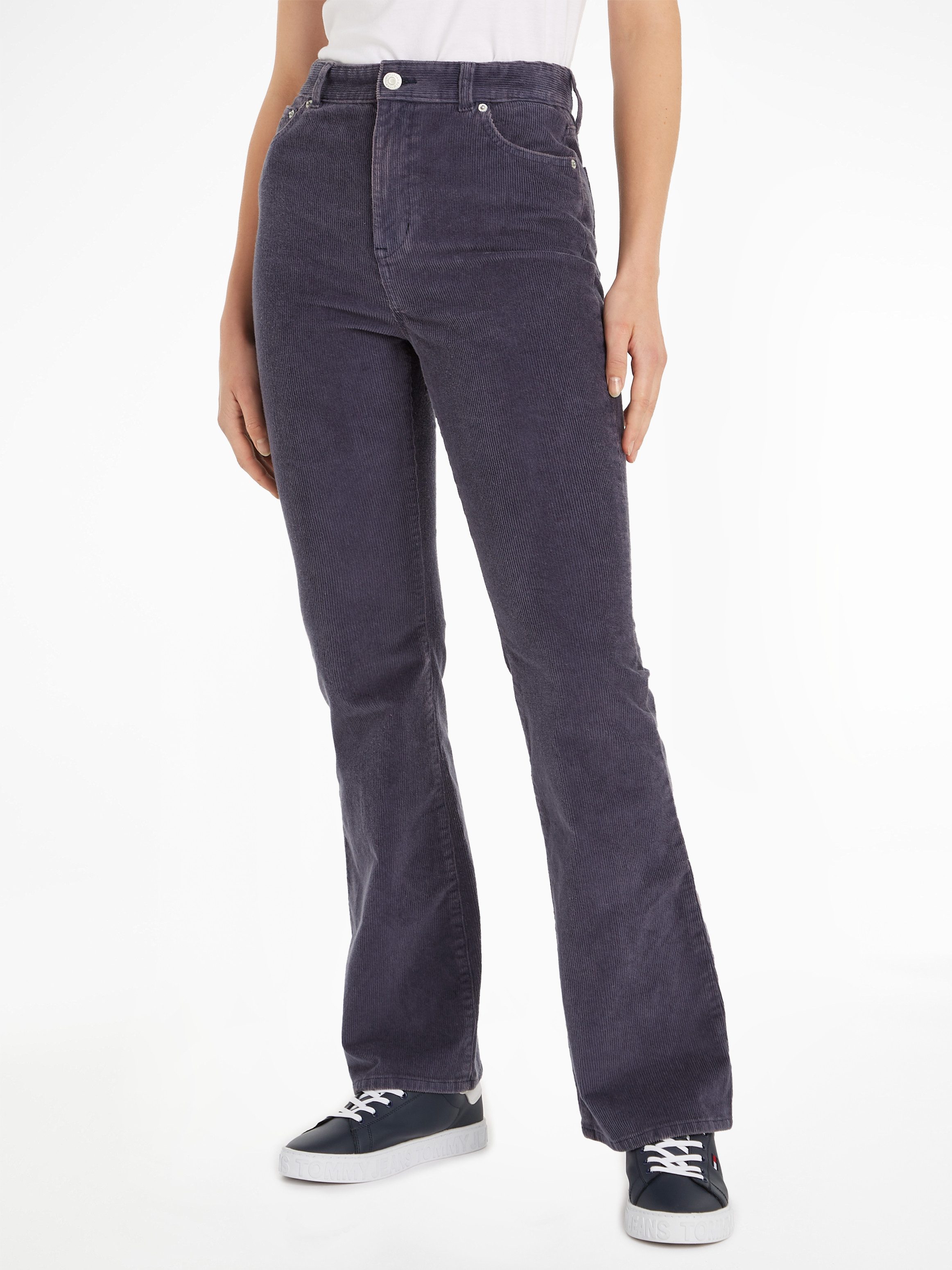 TOMMY JEANS Broek met wijde pijpen TJW SYLVIA HR FLARE WASHED CORD