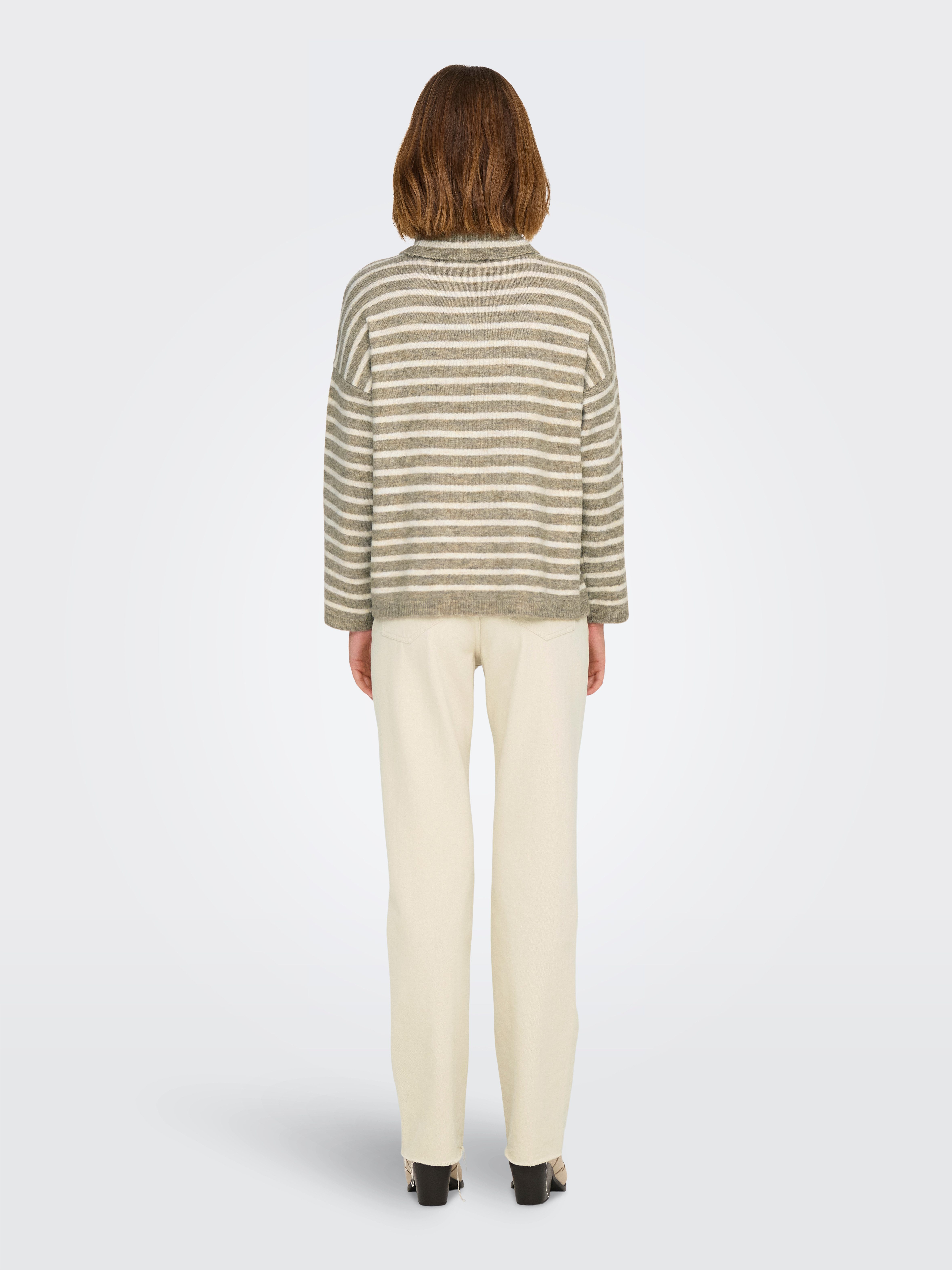Only Coltrui ONLTALIO LS STRIPE ROLLNECK BF KNT
